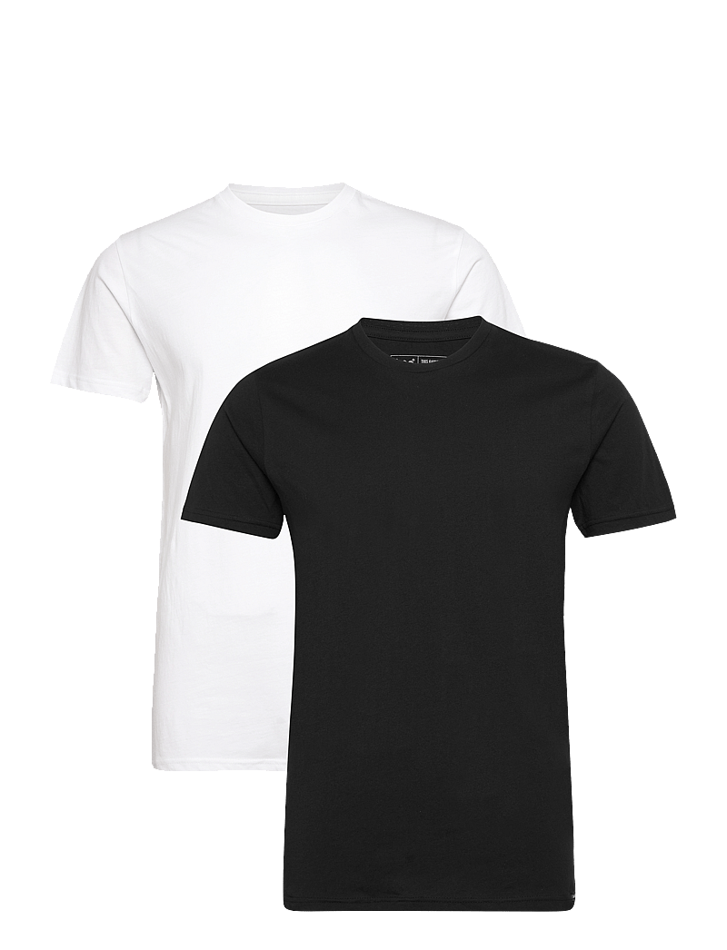 Lee Jeans - TWIN PACK CREW - black white - 0