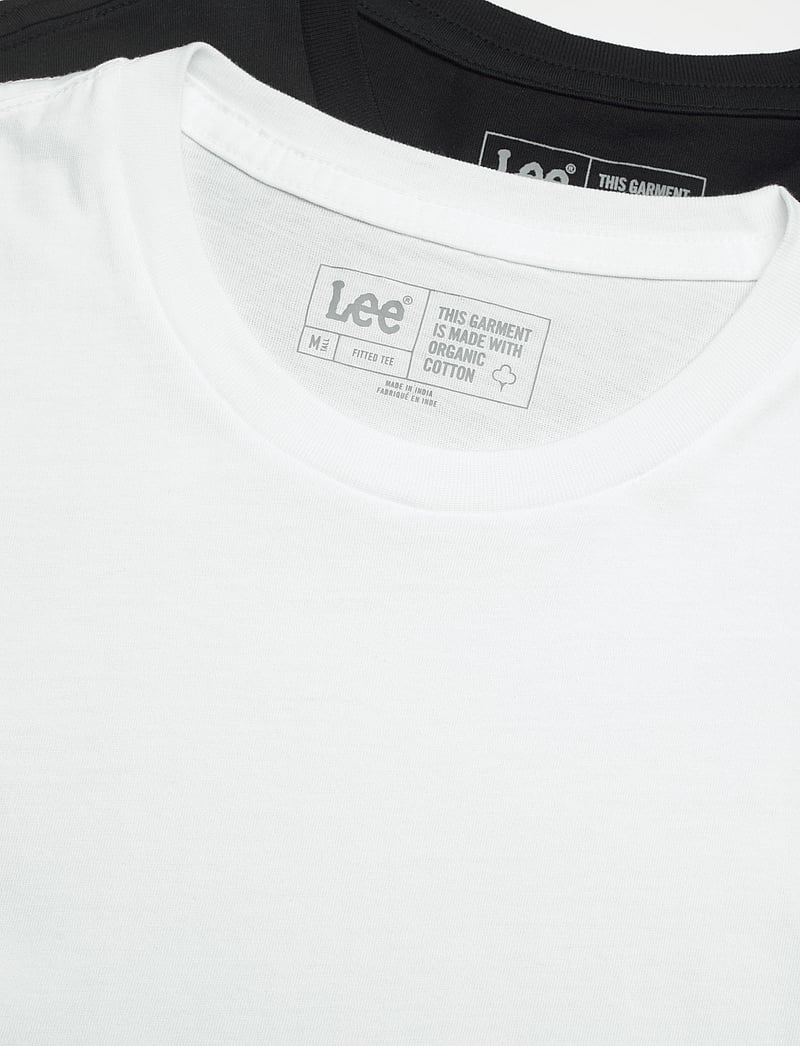 Lee Jeans - TWIN PACK CREW - black white - 1