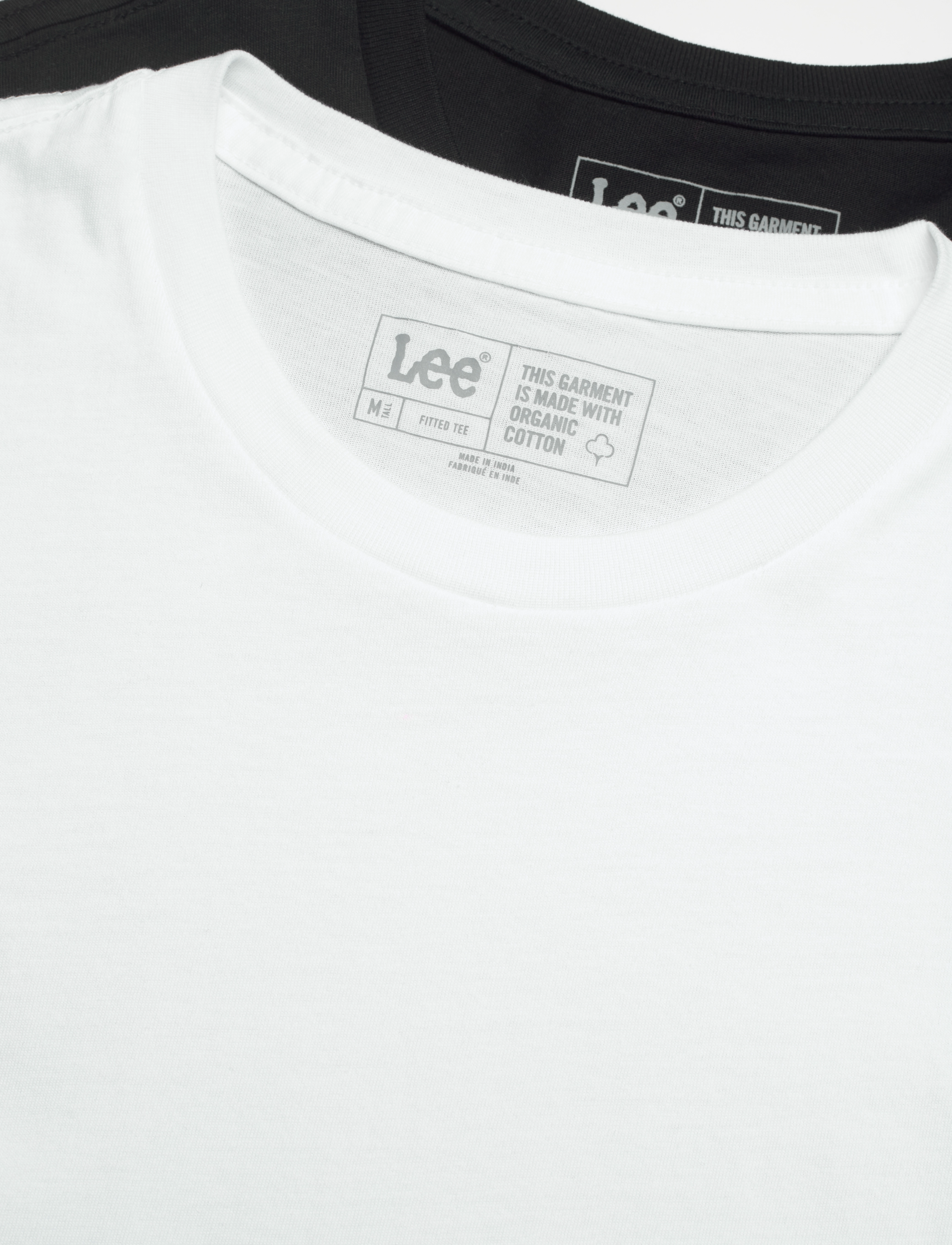 Lee Jeans - TWIN PACK CREW - black white - 1