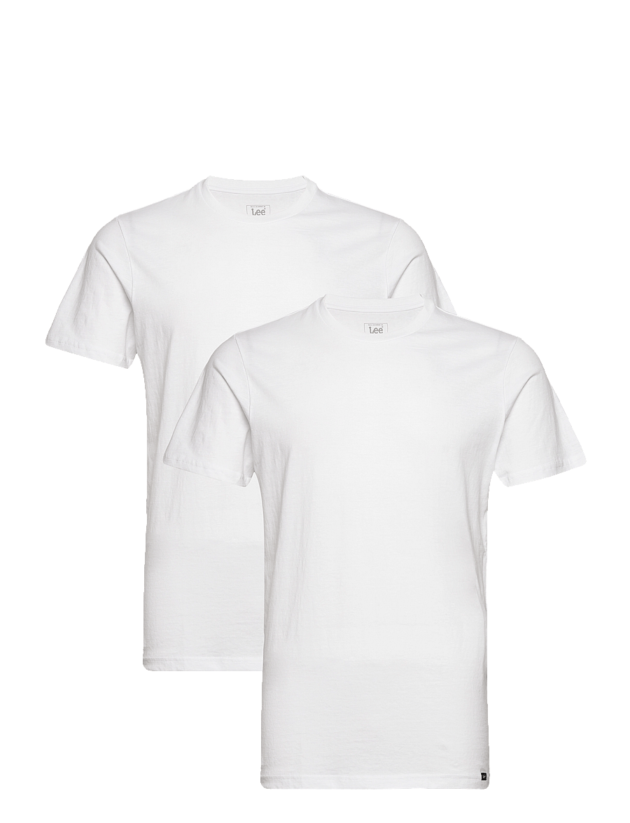 Lee Jeans - TWIN PACK CREW - white - 0