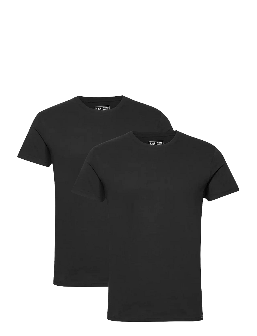 Lee Jeans - TWIN PACK CREW - t-shirts im multipack - black - 1