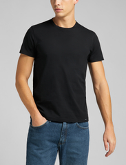 Lee Jeans - TWIN PACK CREW - basic t-shirts - black - 1