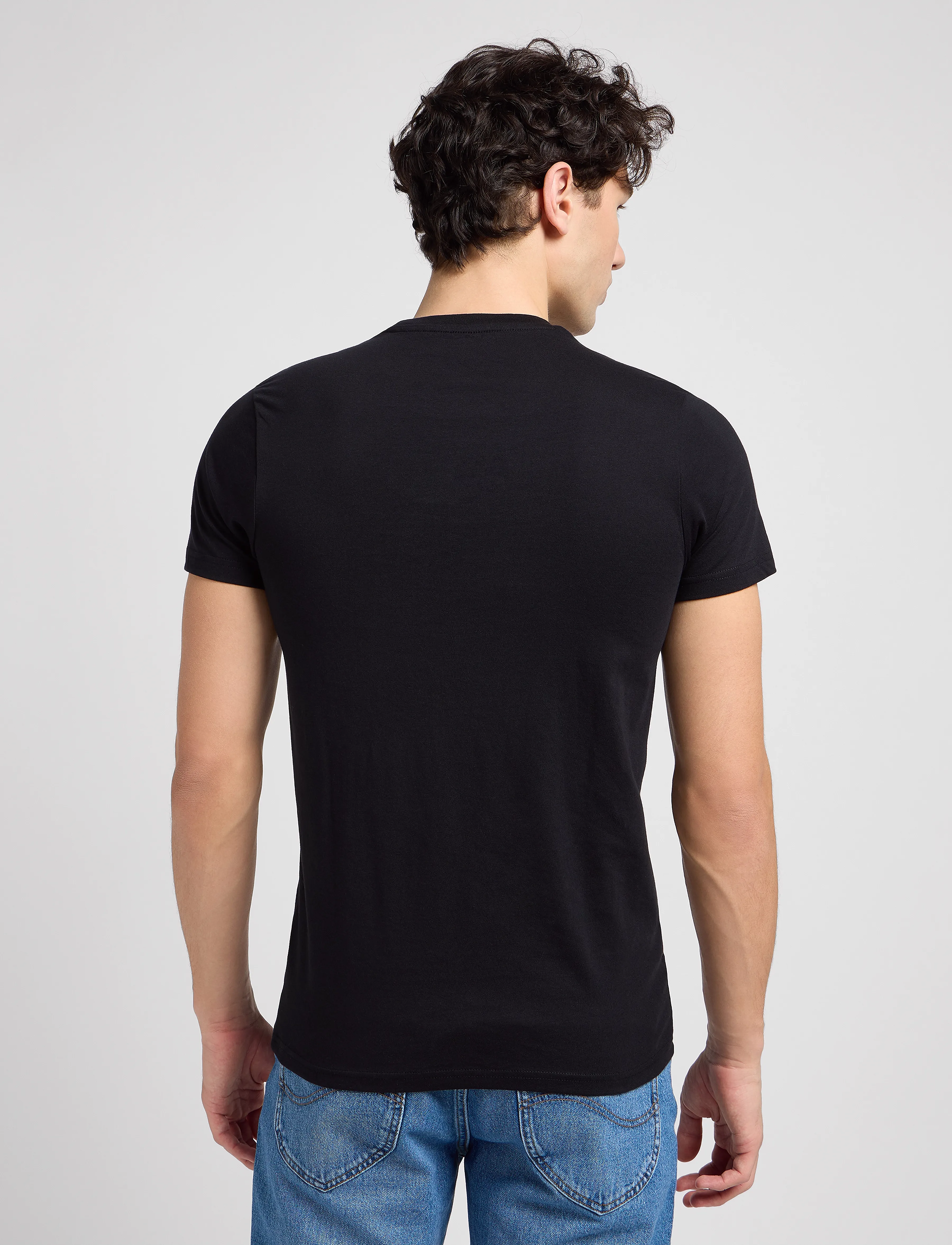 Lee Jeans - TWIN PACK CREW - t-shirts im multipack - black - 2