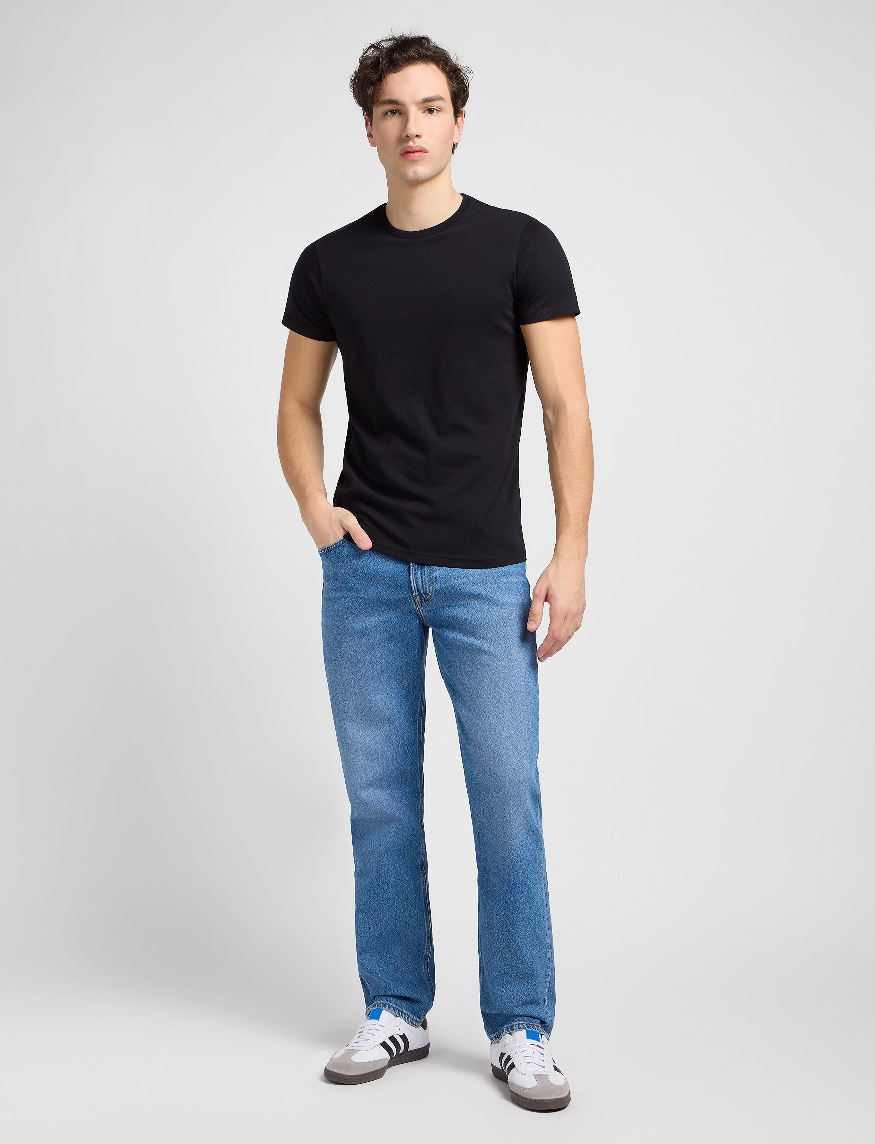 Lee Jeans - TWIN PACK CREW - t-shirts im multipack - black - 3