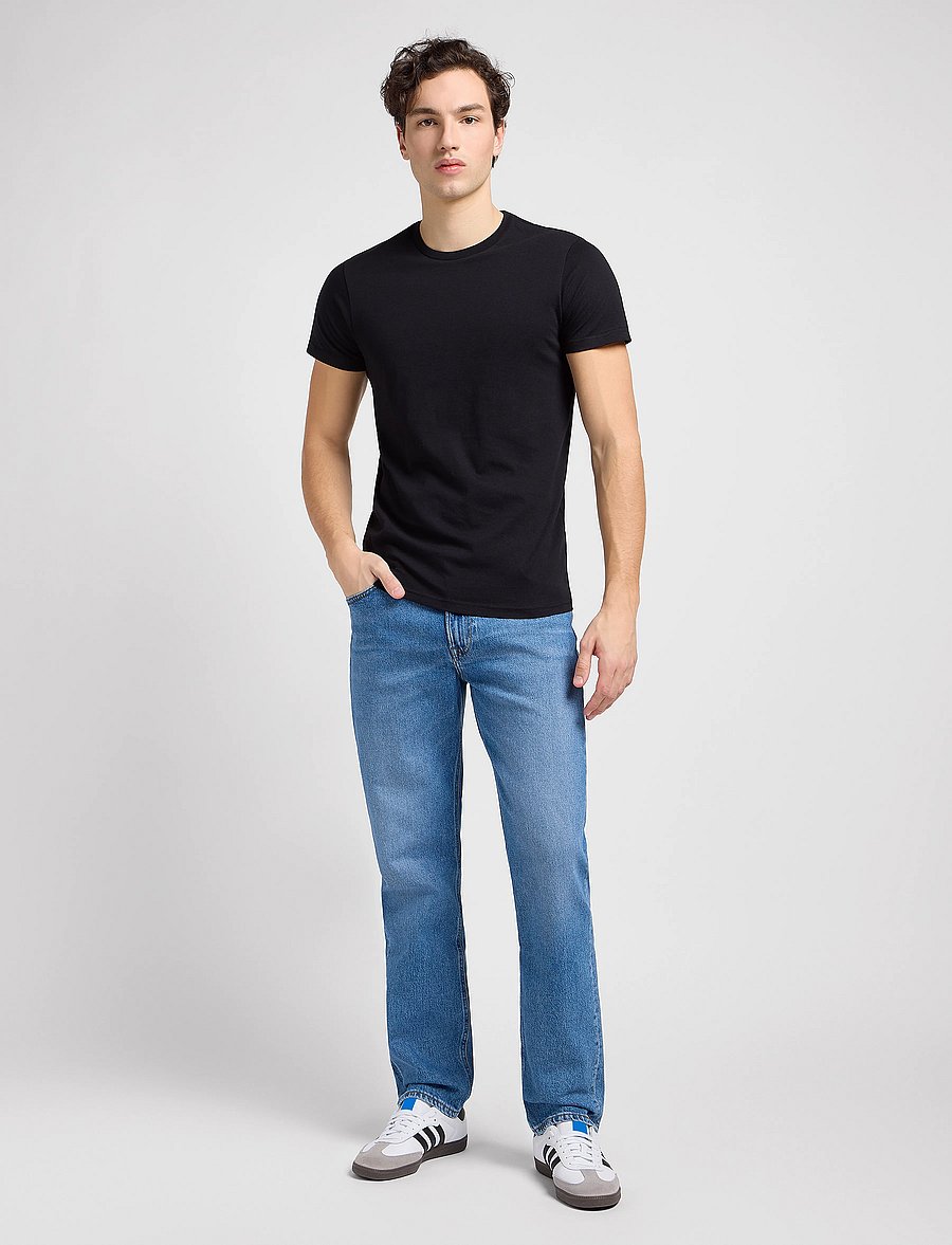Lee Jeans - TWIN PACK CREW - t-shirts im multipack - black - 3