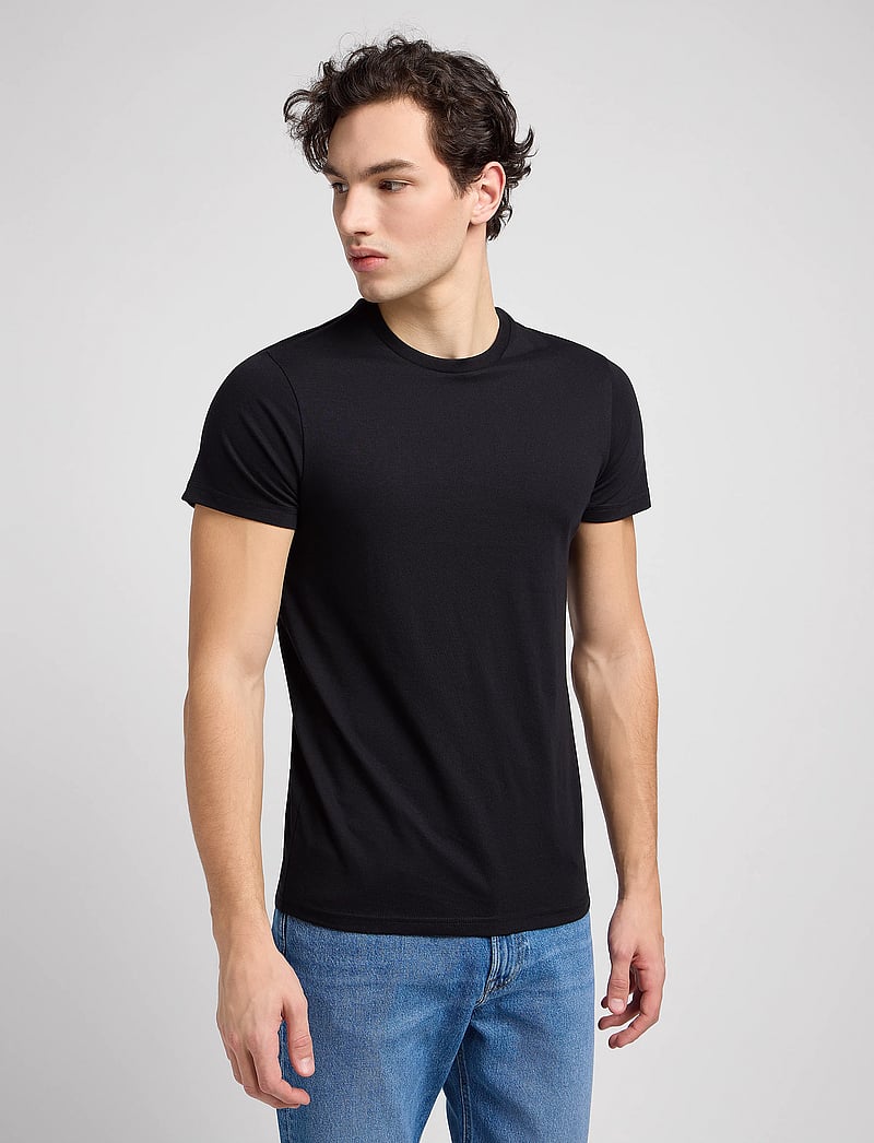 Lee Jeans - TWIN PACK CREW - multipack t-shirts - black - 4