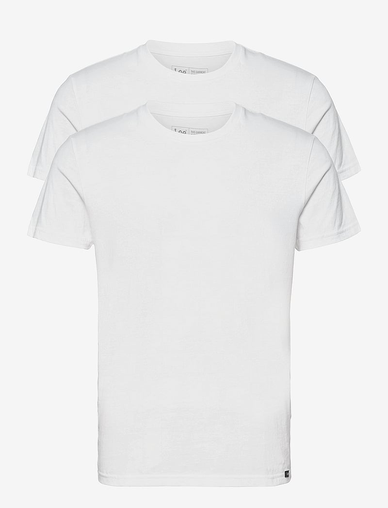 Lee Jeans - TWIN PACK CREW - multipack t-shirts - white - 1