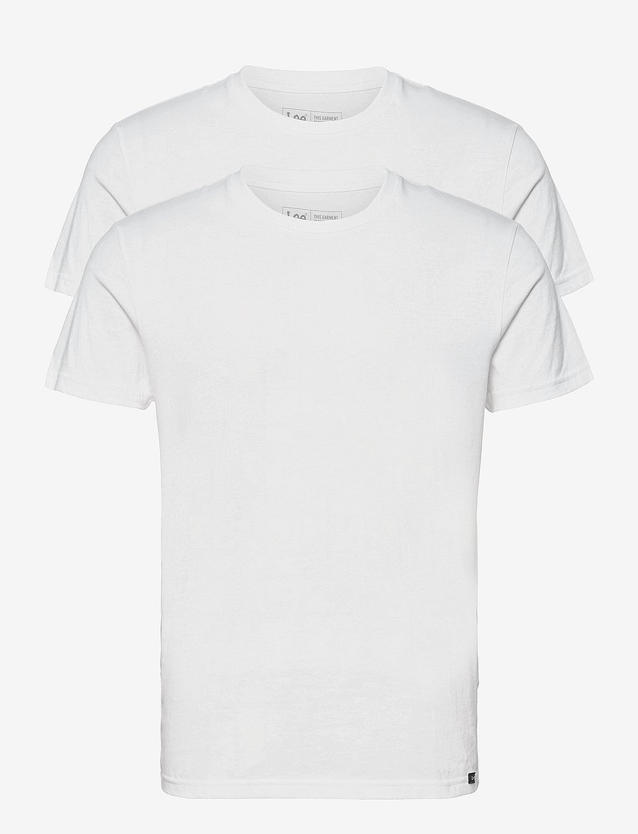 Lee Jeans - TWIN PACK CREW - t-shirts im multipack - white - 1