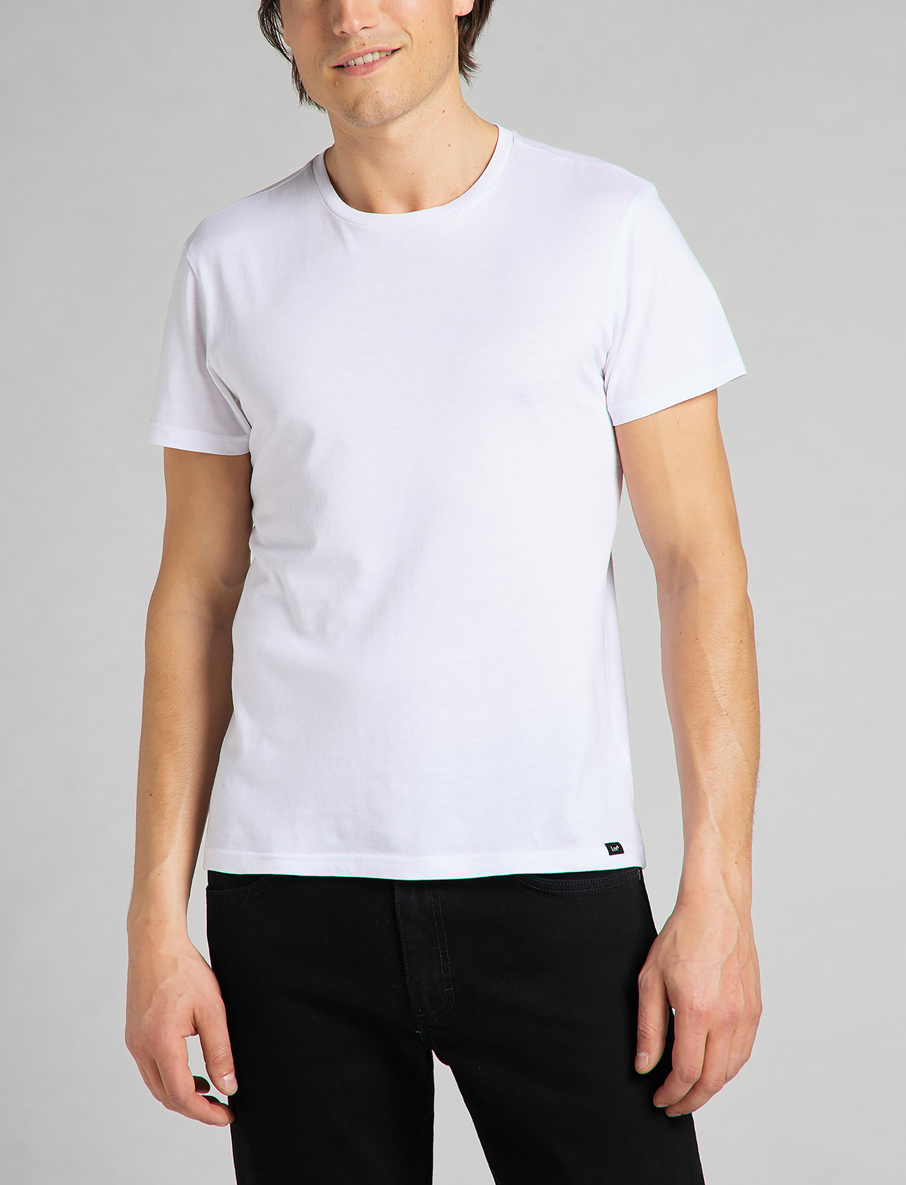 Lee Jeans - TWIN PACK CREW - alhaisimmat hinnat - white - 1