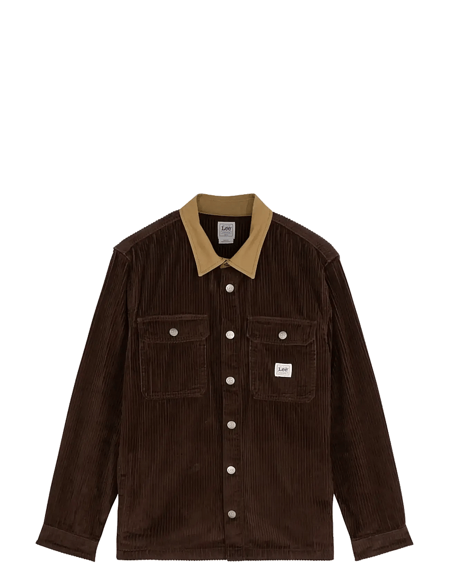 Lee Jeans - WORKWEAR OVERSHIRT - ofodrade jeansjackor - chocolate torte - 1