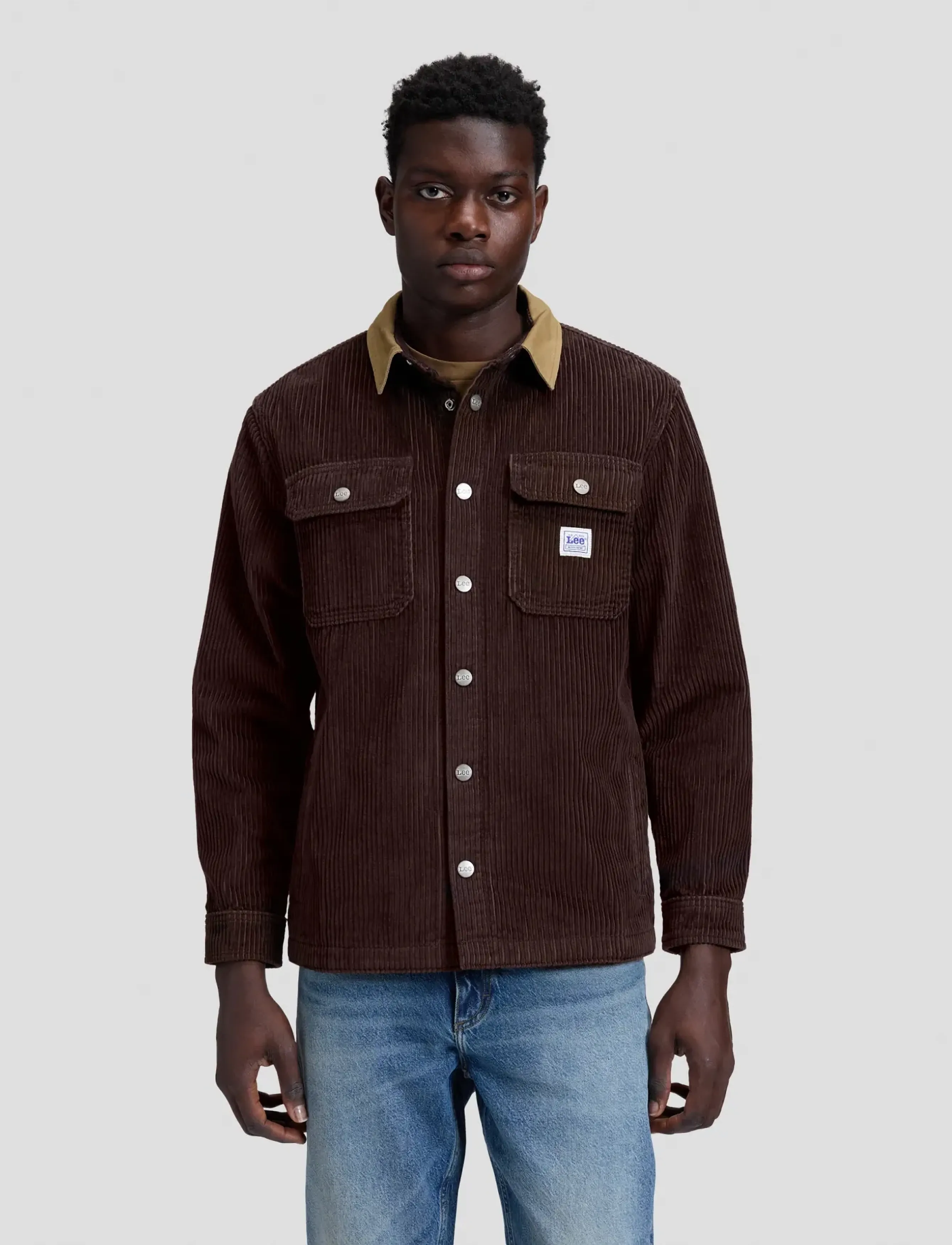 Lee Jeans WORKWEAR OVERSHIRT - Overshirts - CHOCOLATE TORTE / brown