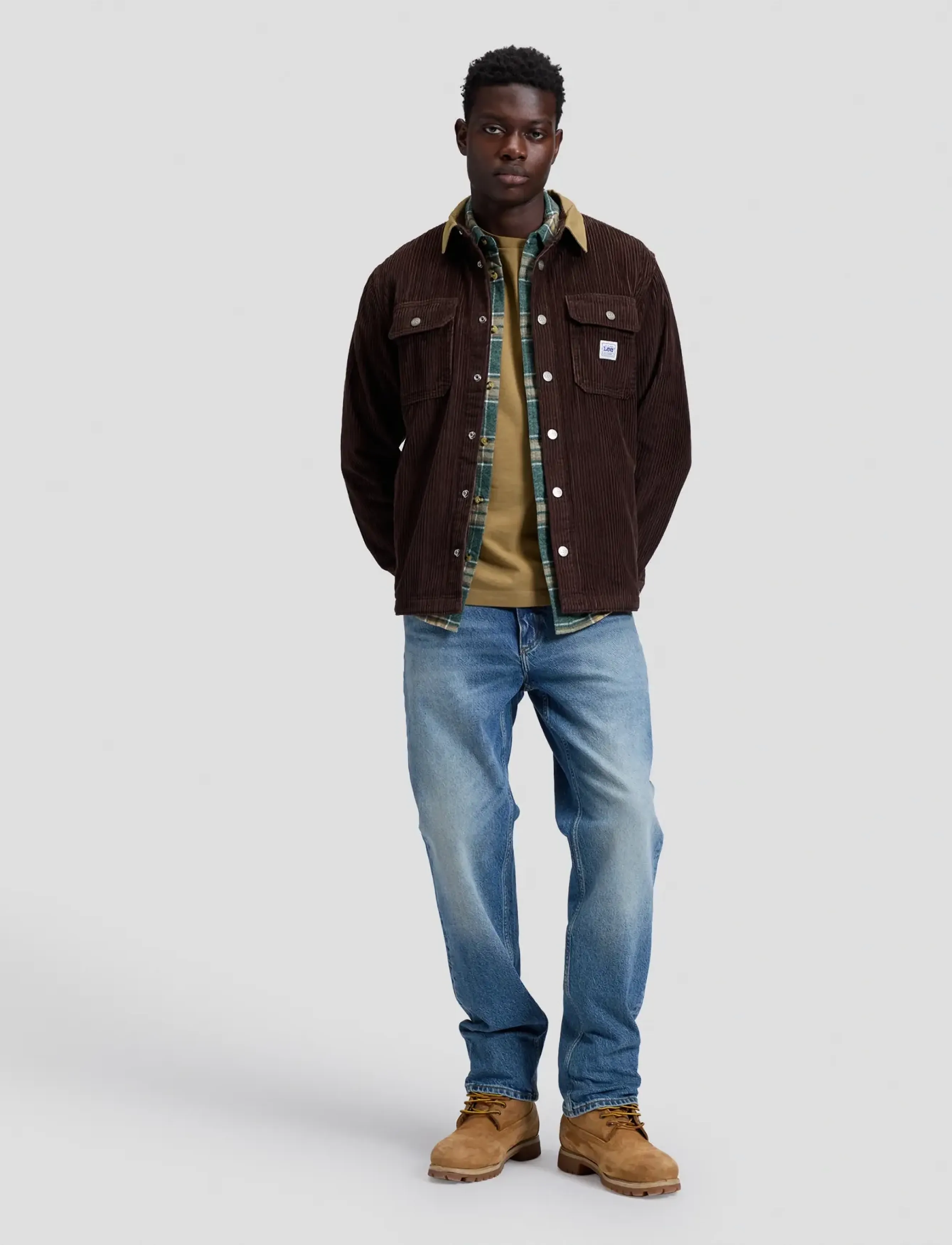 Lee Jeans - WORKWEAR OVERSHIRT - ofodrade jeansjackor - chocolate torte - 2