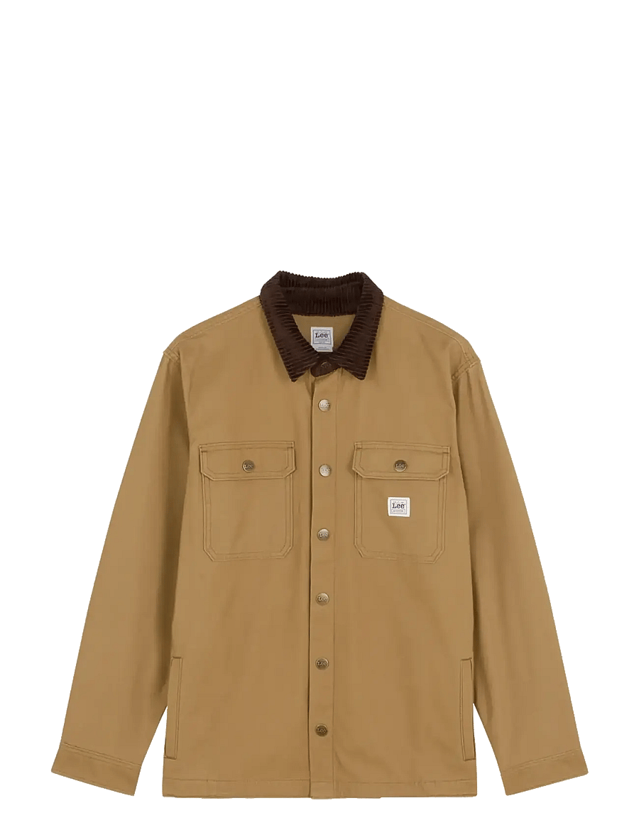 Lee Jeans - WORKWEAR OVERSHIRT - ungefütterte denimjacken - dark khaki - 1