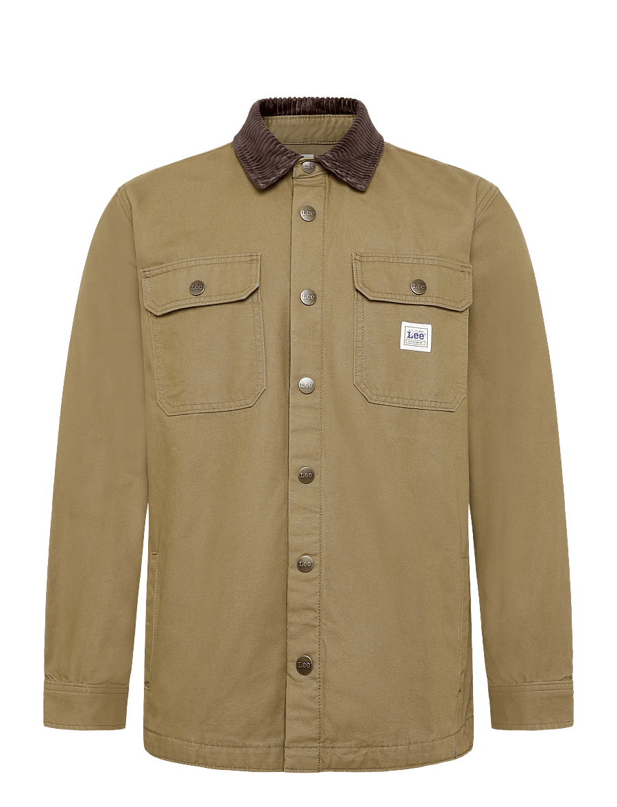 Lee Jeans - WORKWEAR OVERSHIRT - unlined denim jackets - dark khaki - 1