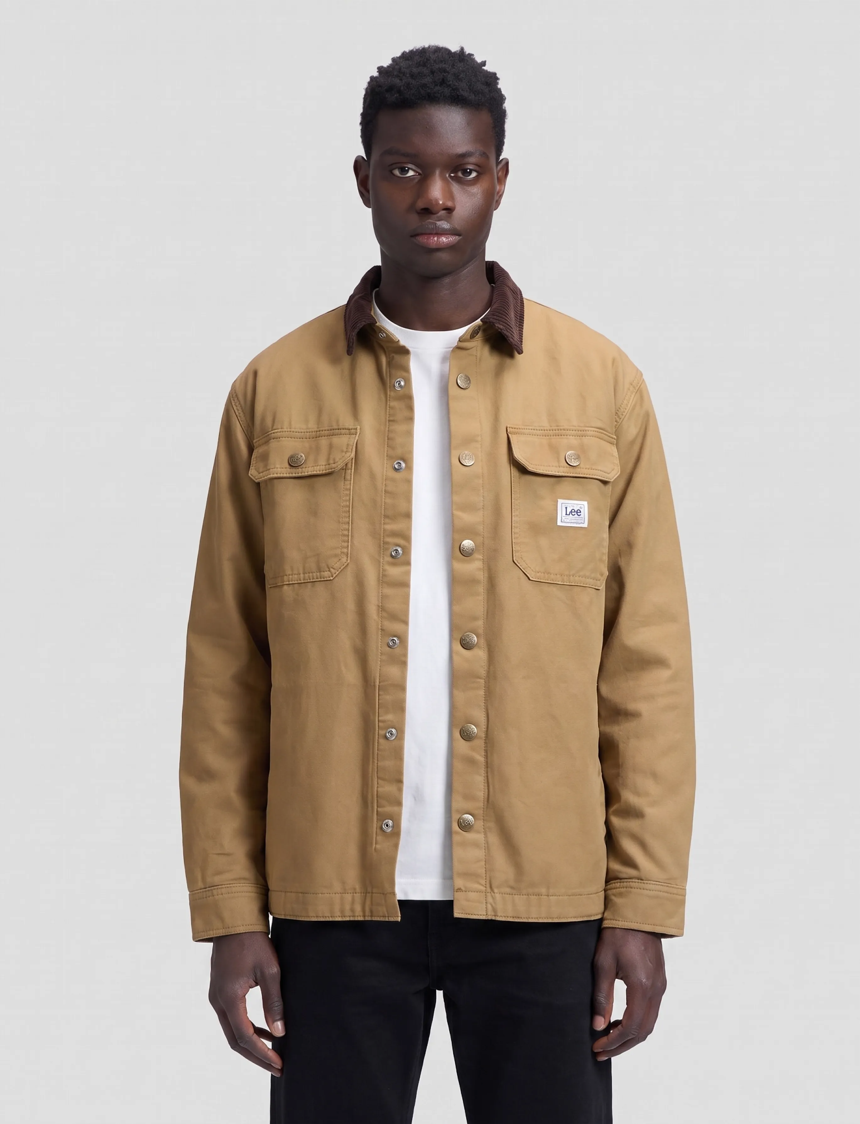 Lee Jeans WORKWEAR OVERSHIRT - Jacken & Mäntel - DARK KHAKI / khaki/green