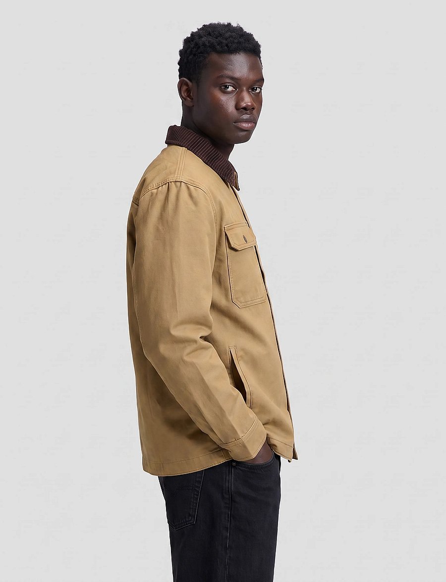 Lee Jeans - WORKWEAR OVERSHIRT - ungefütterte denimjacken - dark khaki - 4