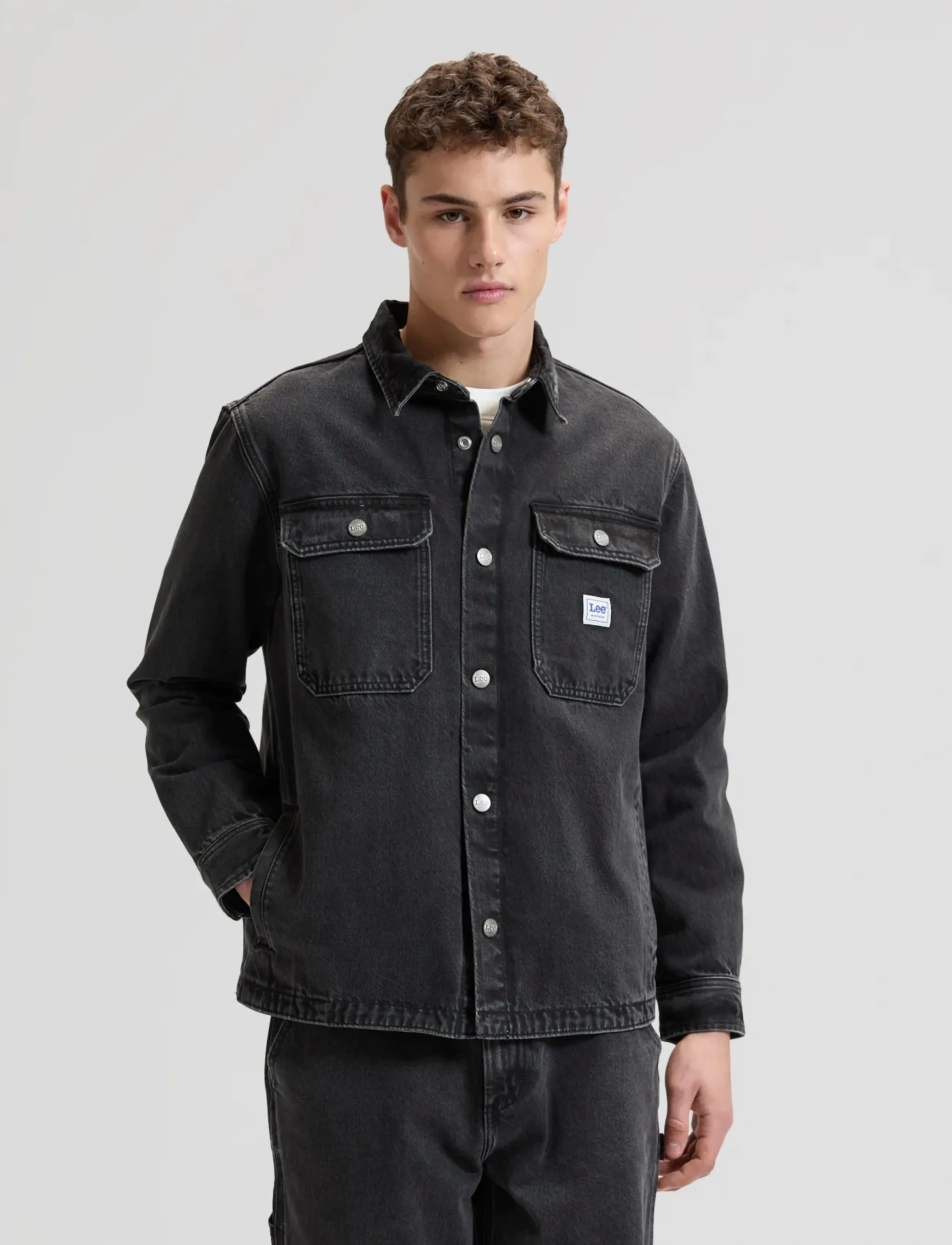 Lee Jeans WORKWEAR OVERSHIRT - Ytterkläder - REKINDLE / black