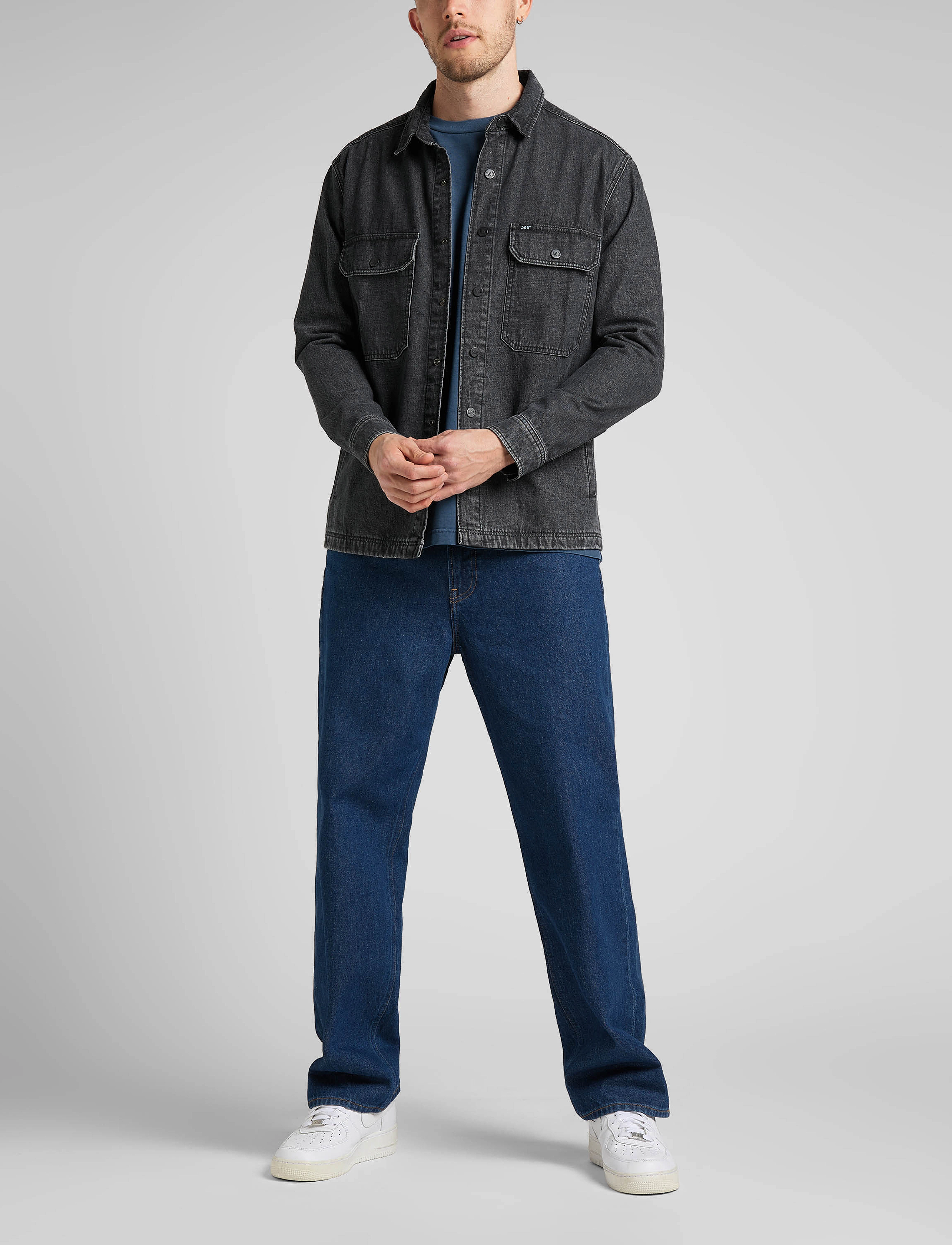 Lee Jeans - WORKWEAR OVERSHIRT - grey lush - 4