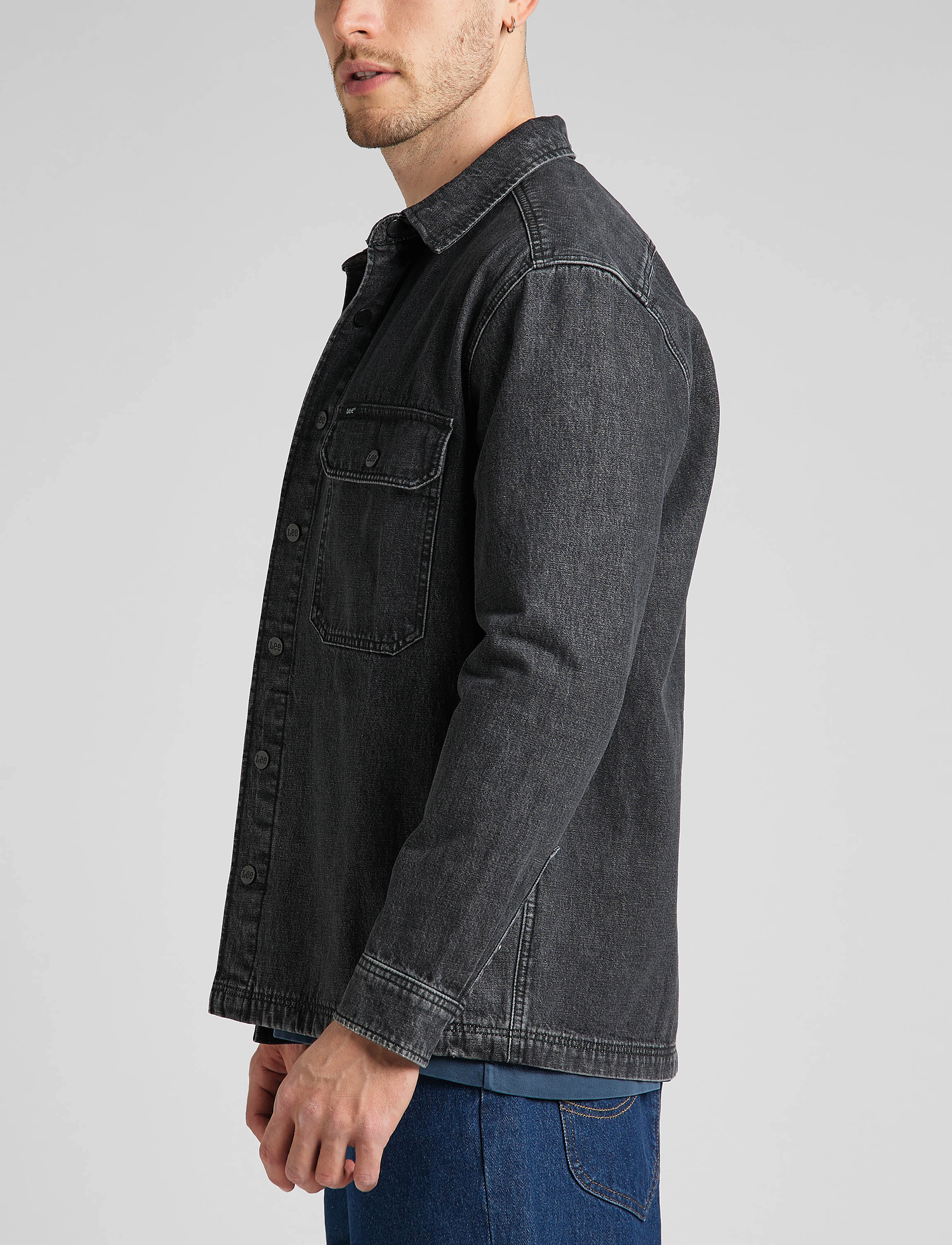 Lee Jeans - WORKWEAR OVERSHIRT - grey lush - 5
