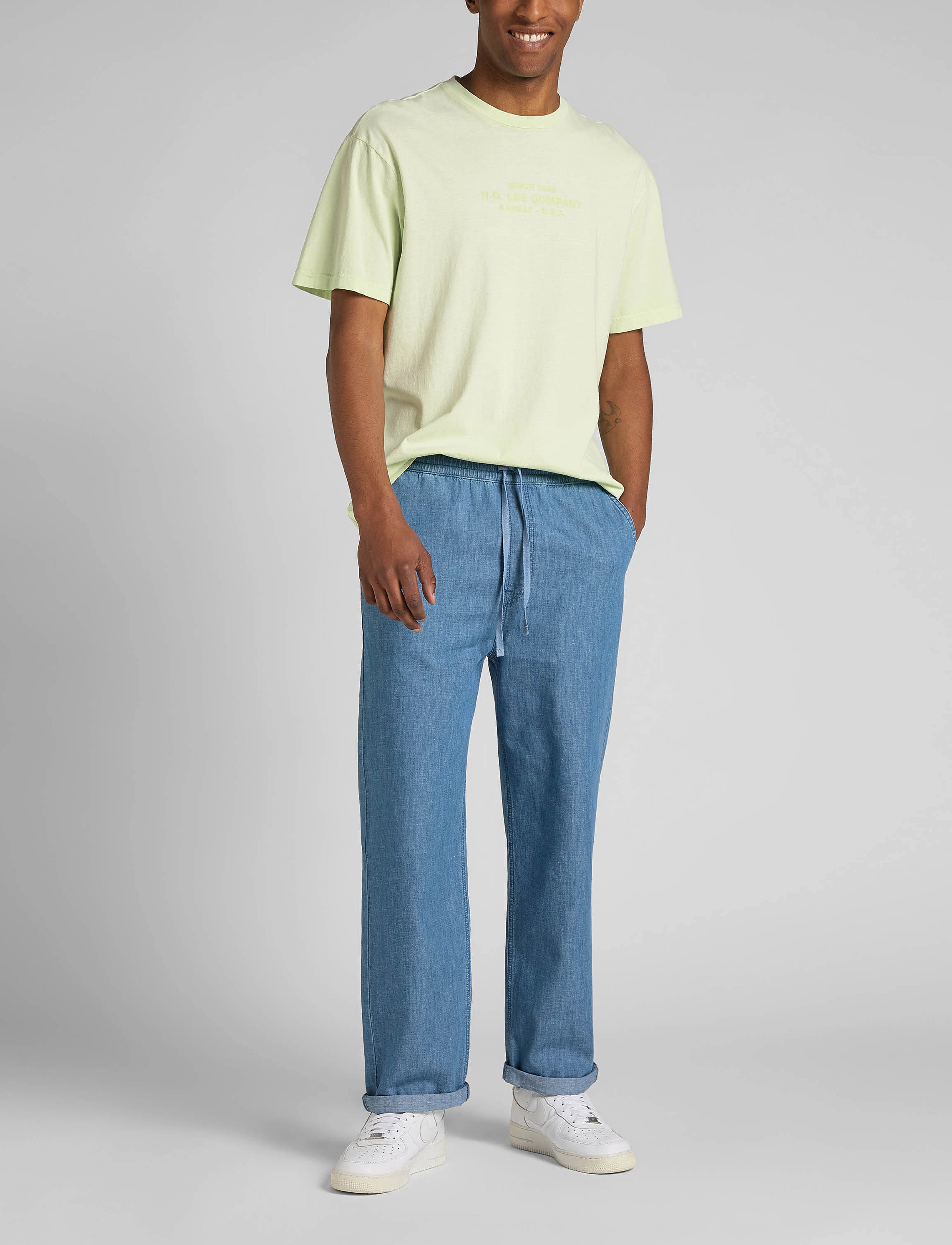 Lee Jeans - LOGO LOOSE TEE - canary green - 3