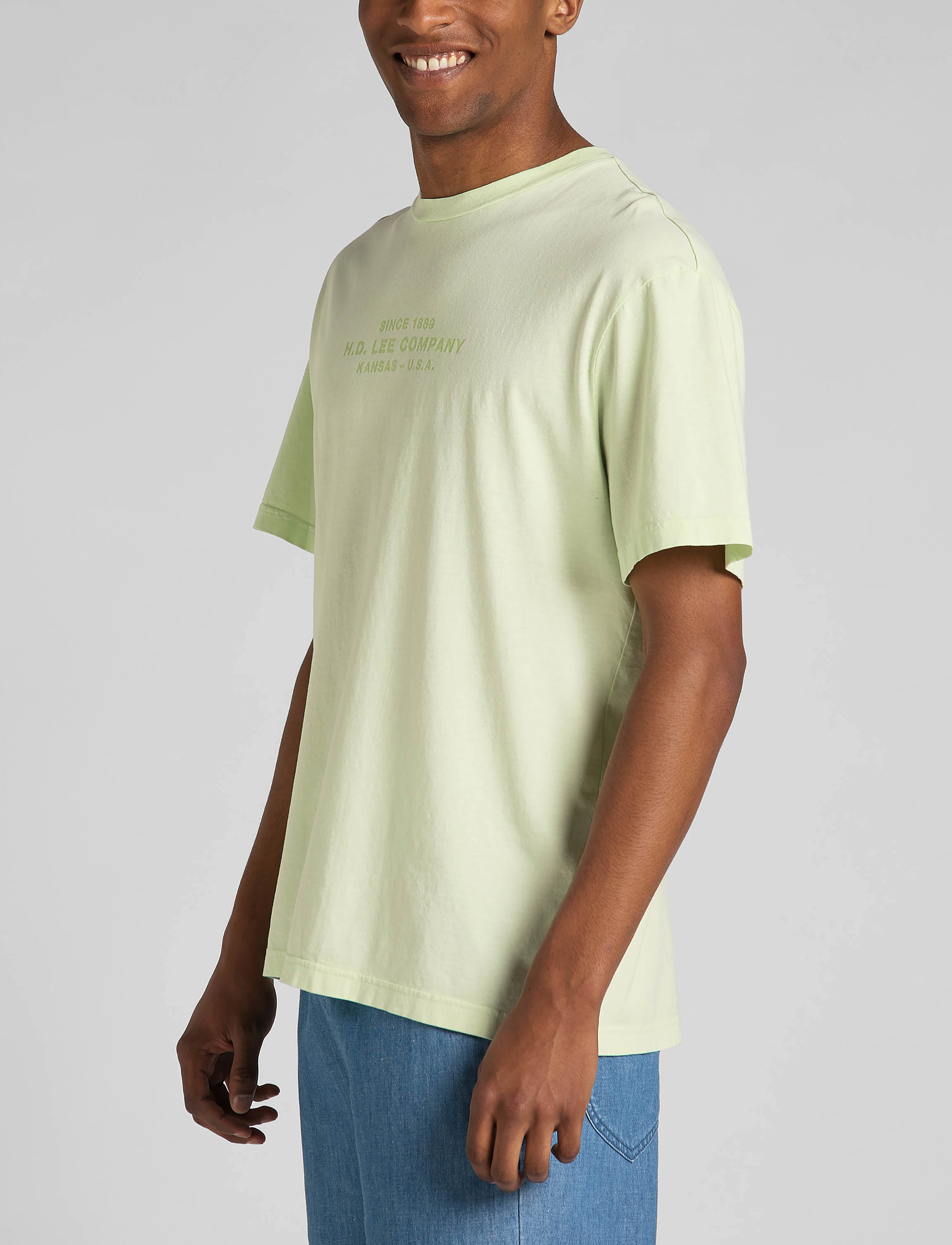 Lee Jeans - LOGO LOOSE TEE - canary green - 4