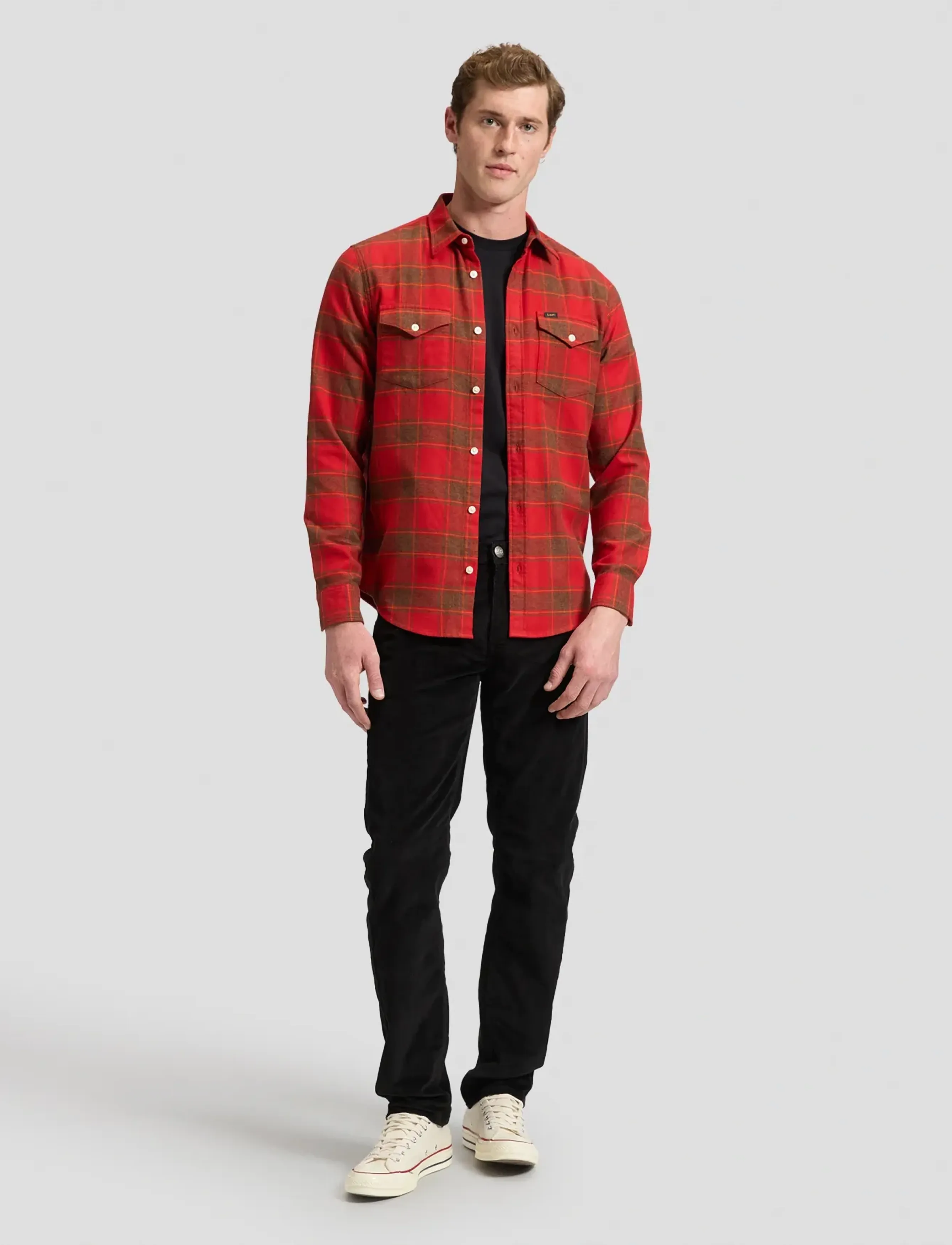 Lee Jeans - REGULAR SHIRT - fødselsdagsgaver - autumn red - 3