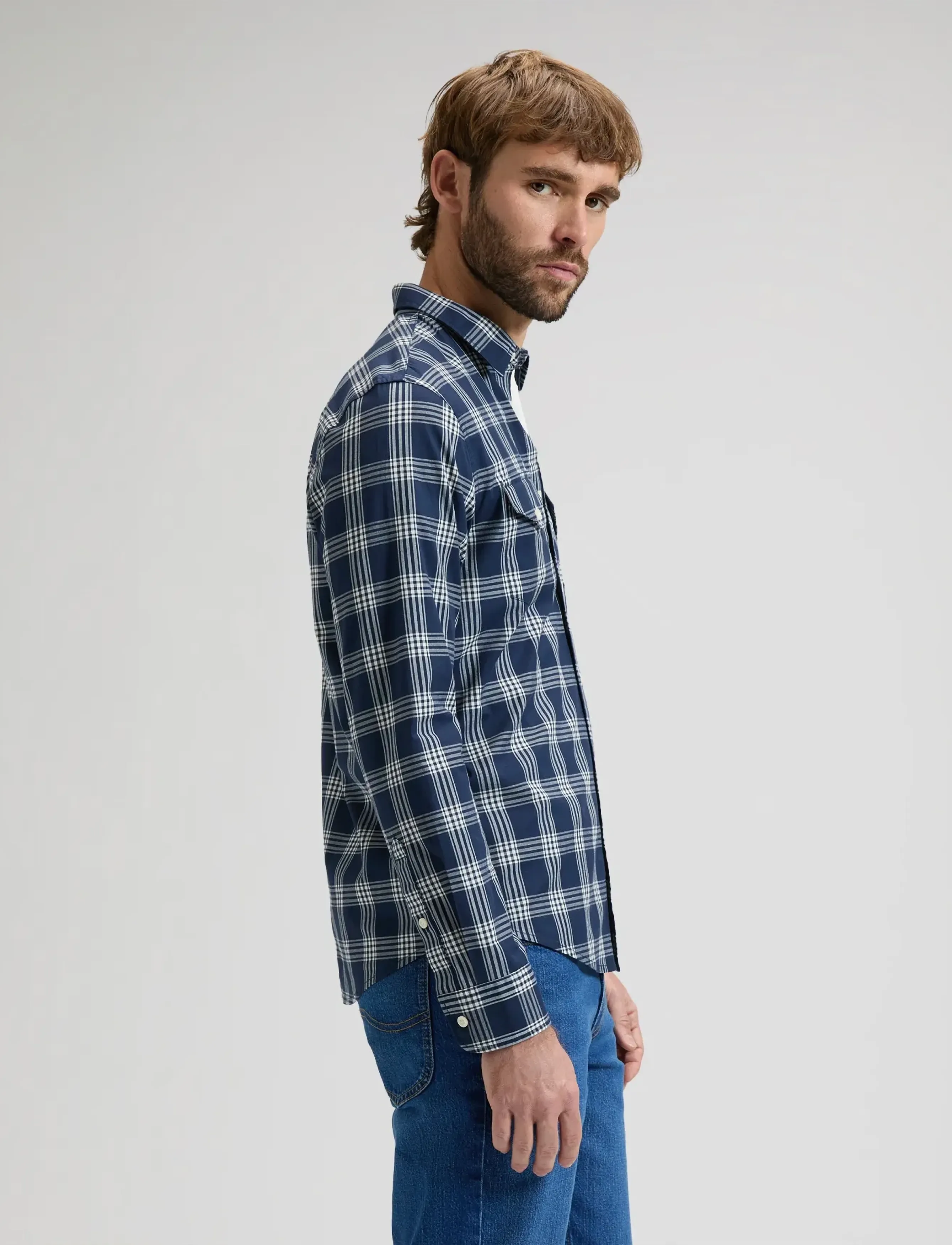Lee Jeans - REGULAR SHIRT - fødselsdagsgaver - mood indigo plaid - 4