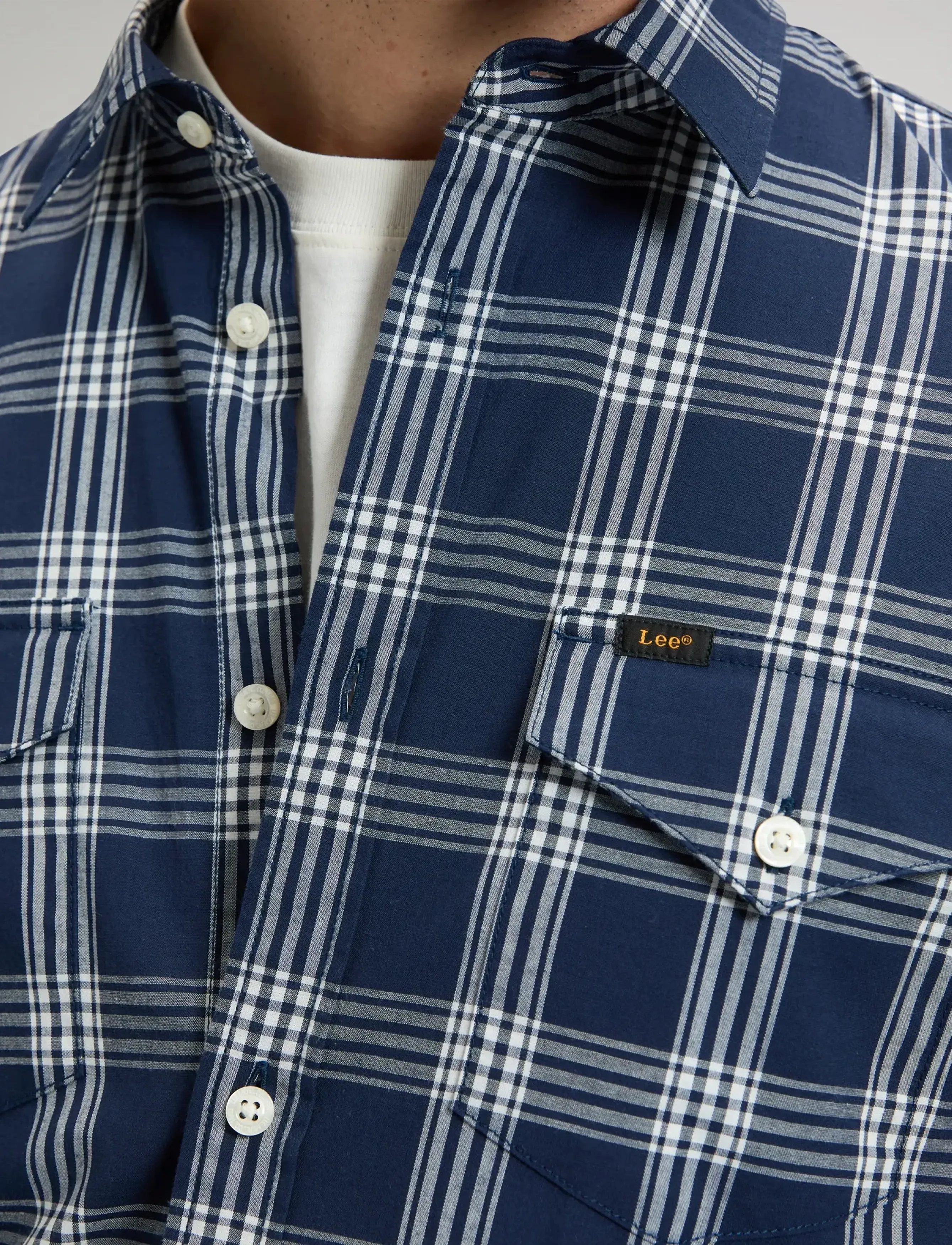 Lee Jeans - REGULAR SHIRT - fødselsdagsgaver - mood indigo plaid - 5