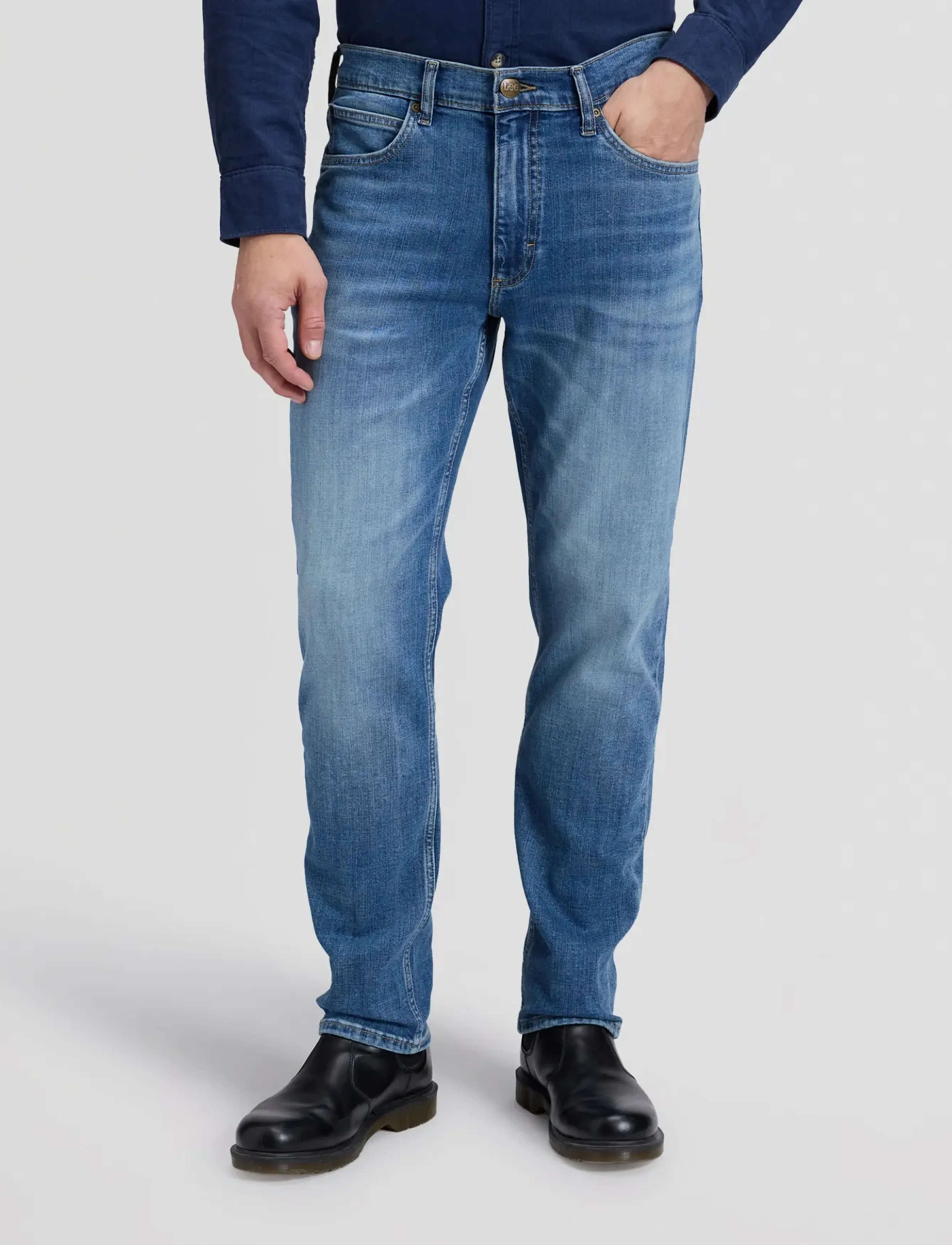 Lee Jeans DAVID - Jeans - LOWLAND / blue