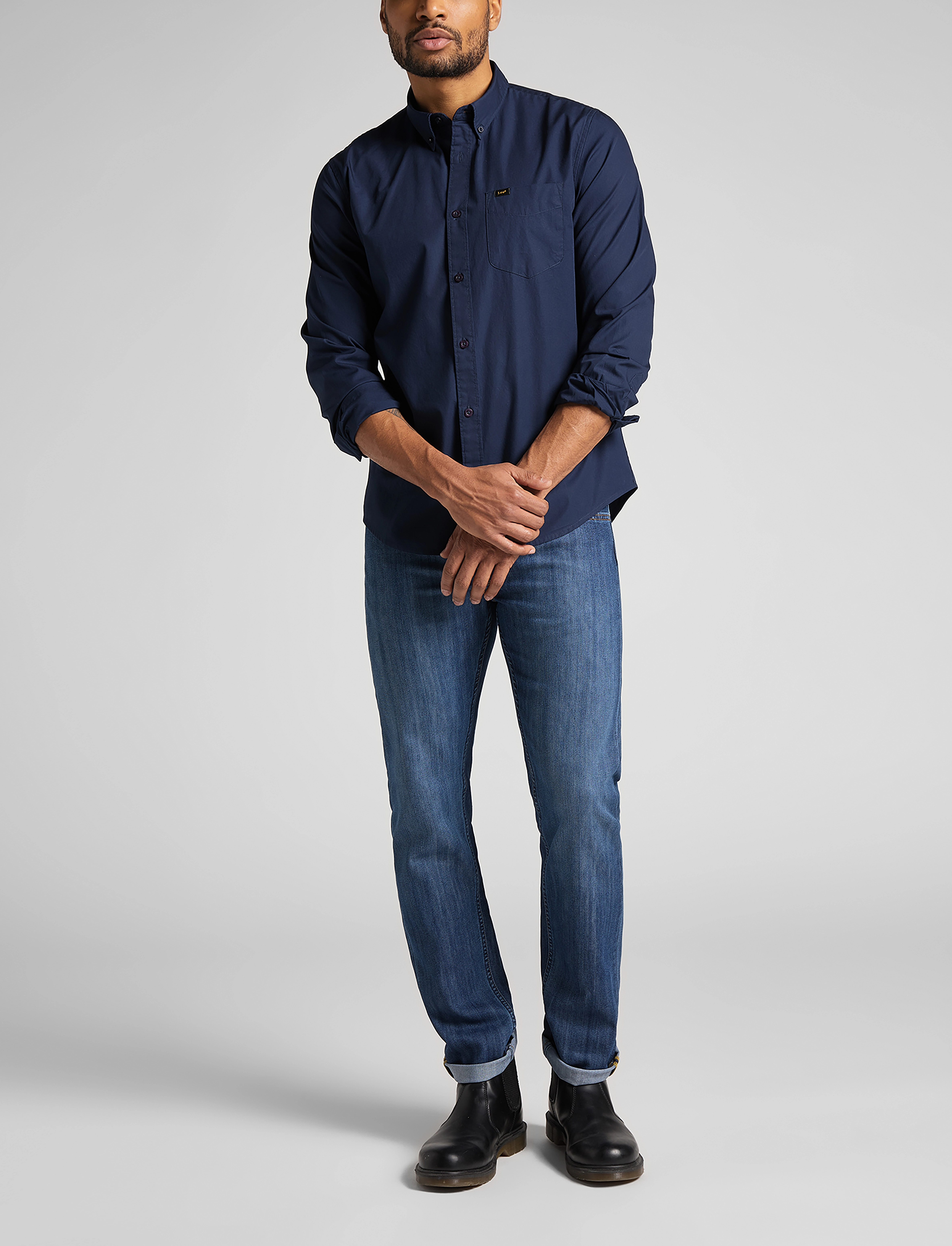 Lee Jeans - DAREN ZIP FLY - bukser & jeans - true blue - 4