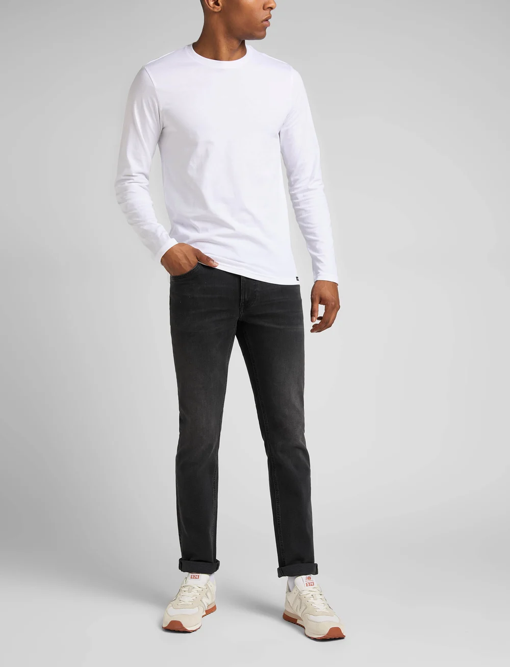 Lee Jeans - DAREN ZIP FLY - tavalised teksad - asphalt rocker - 0