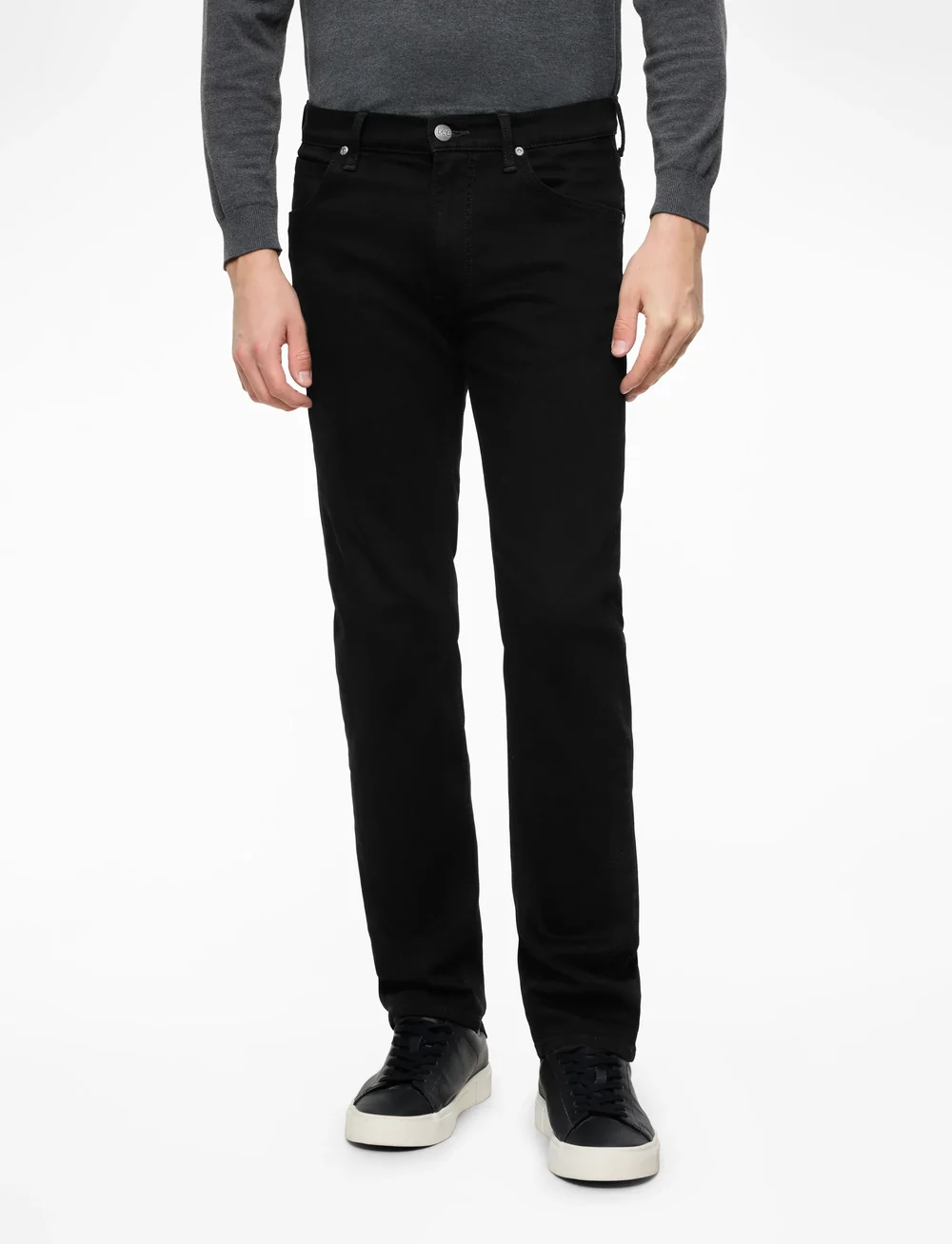 Lee Jeans - DAREN ZIP FLY - regular jeans - clean black - 0