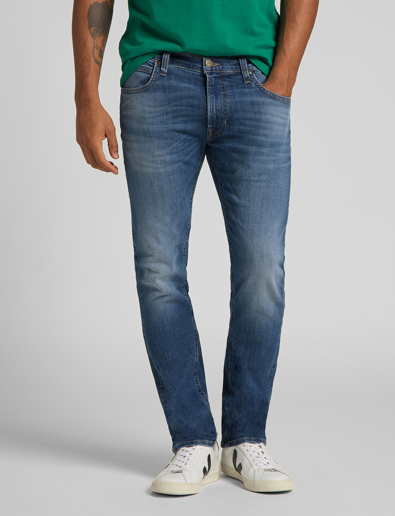Lee Jeans - DAREN ZIP FLY - regular piegriezuma džinsa bikses - westlake - 0