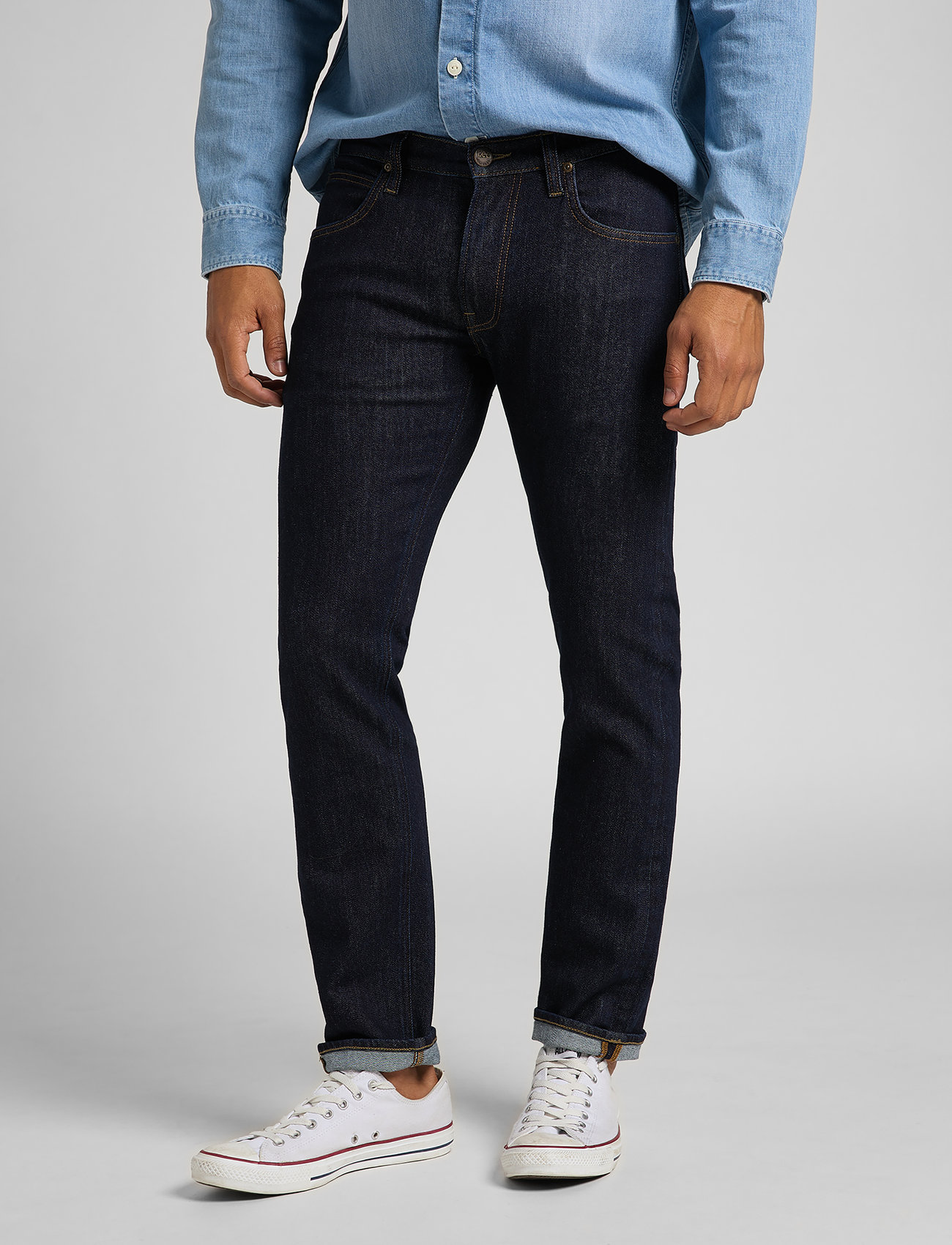 Lee Jeans - DAREN ZIP FLY - regular piegriezuma džinsa bikses - rinse - 0