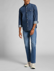 Lee Jeans - DAREN ZIP FLY - tavalised teksad - dark freeport - 2