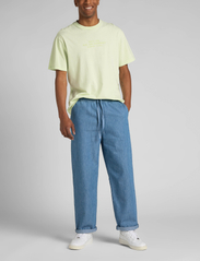 Lee Jeans - DRAWSTRING PANT - casual byxor - light wash - 4