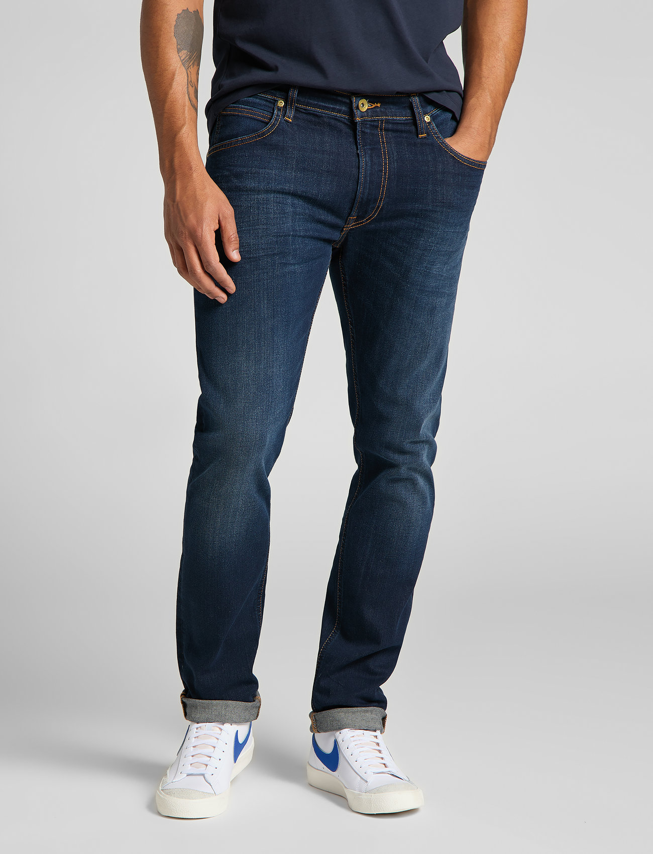 Lee Jeans - LUKE - brīva piegriezuma džinsi - true authentic - 0