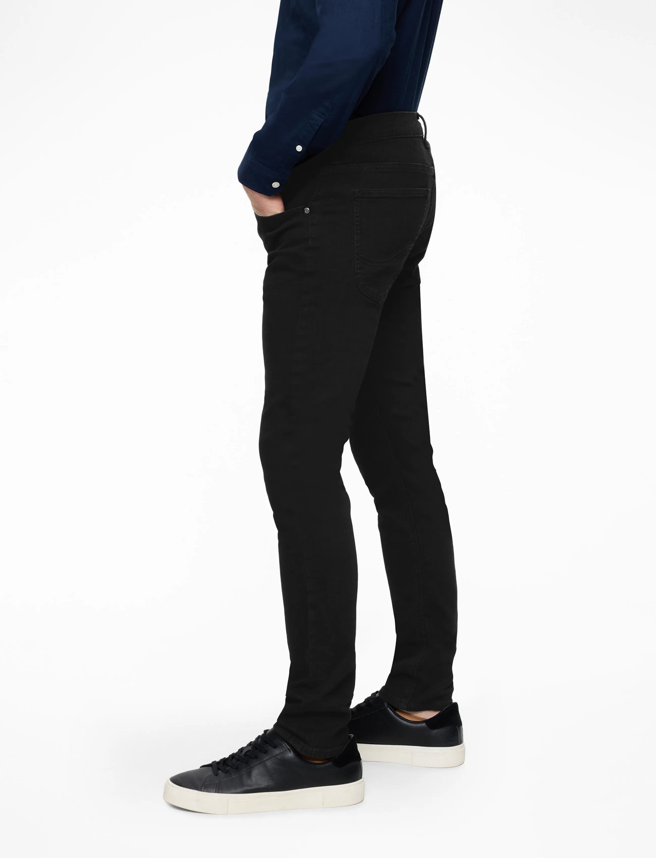 Lee Jeans - LUKE - tapered jeans - clean black - 3