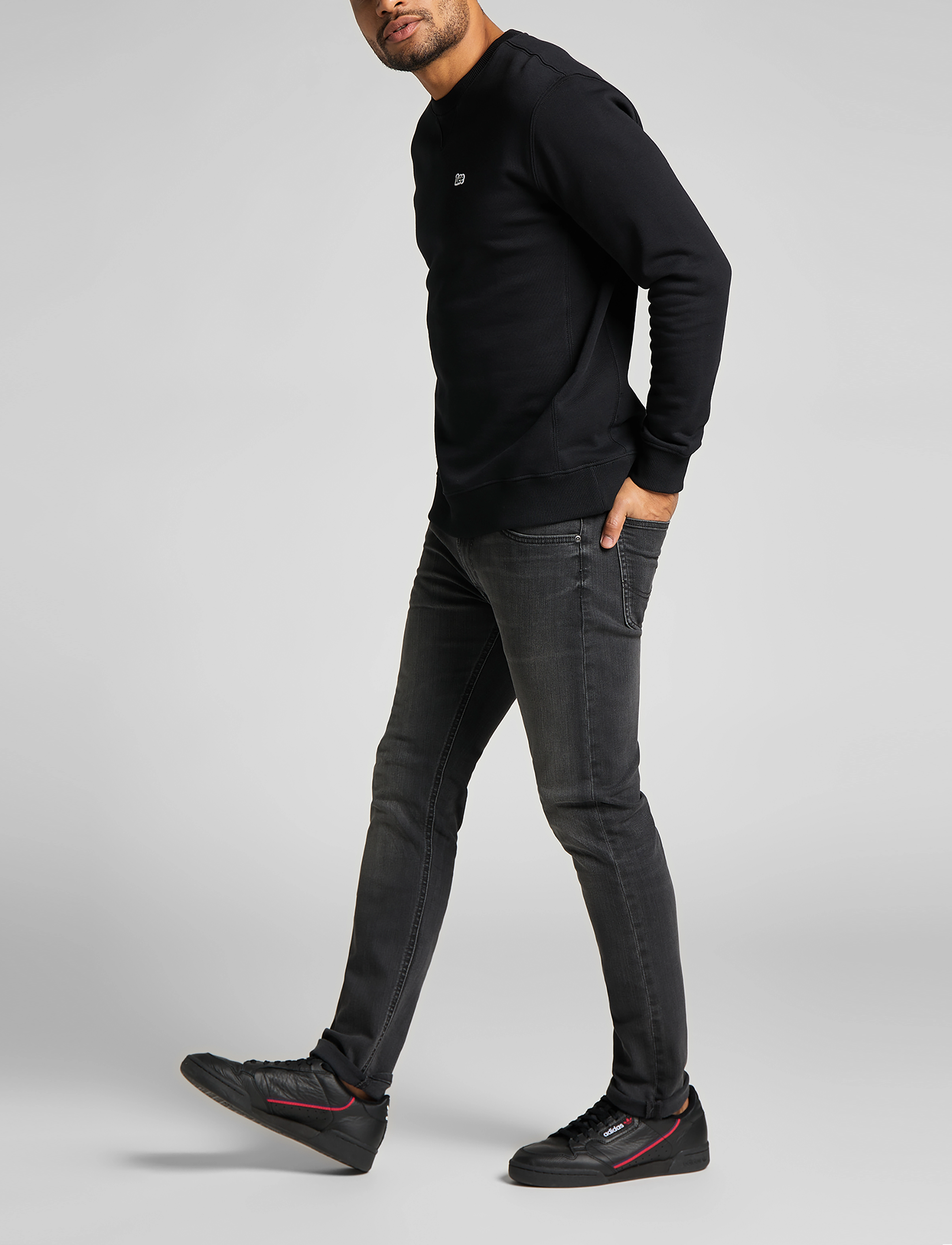 Lee Jeans - LUKE - tapered jeans - moto grey - 4