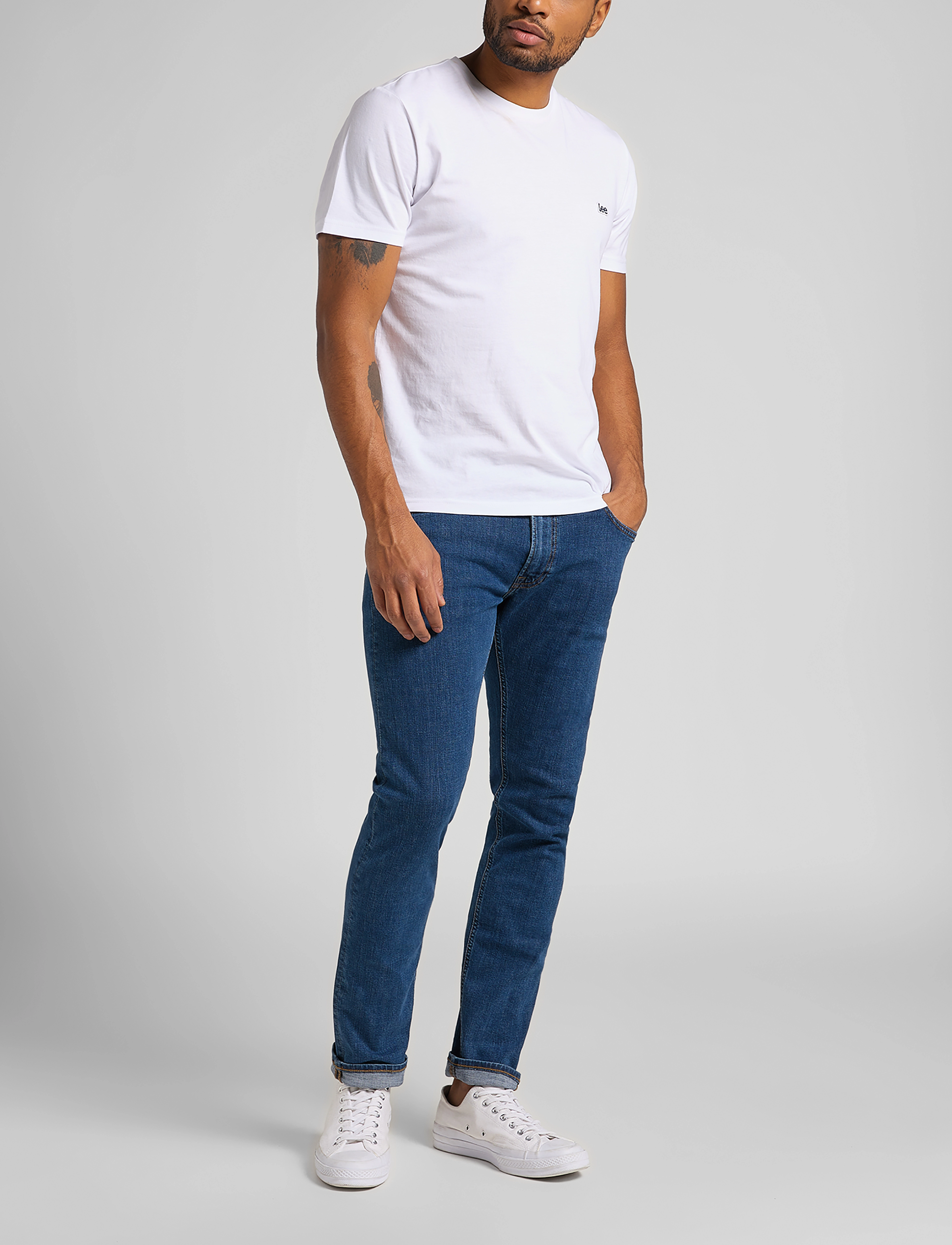 Lee Jeans - LUKE - tapered jeans - used aquin - 4