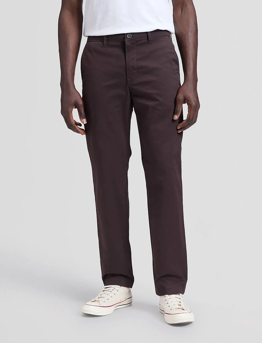 Lee Jeans - REGULAR CHINO - chino-püksid - chocolate torte - 0