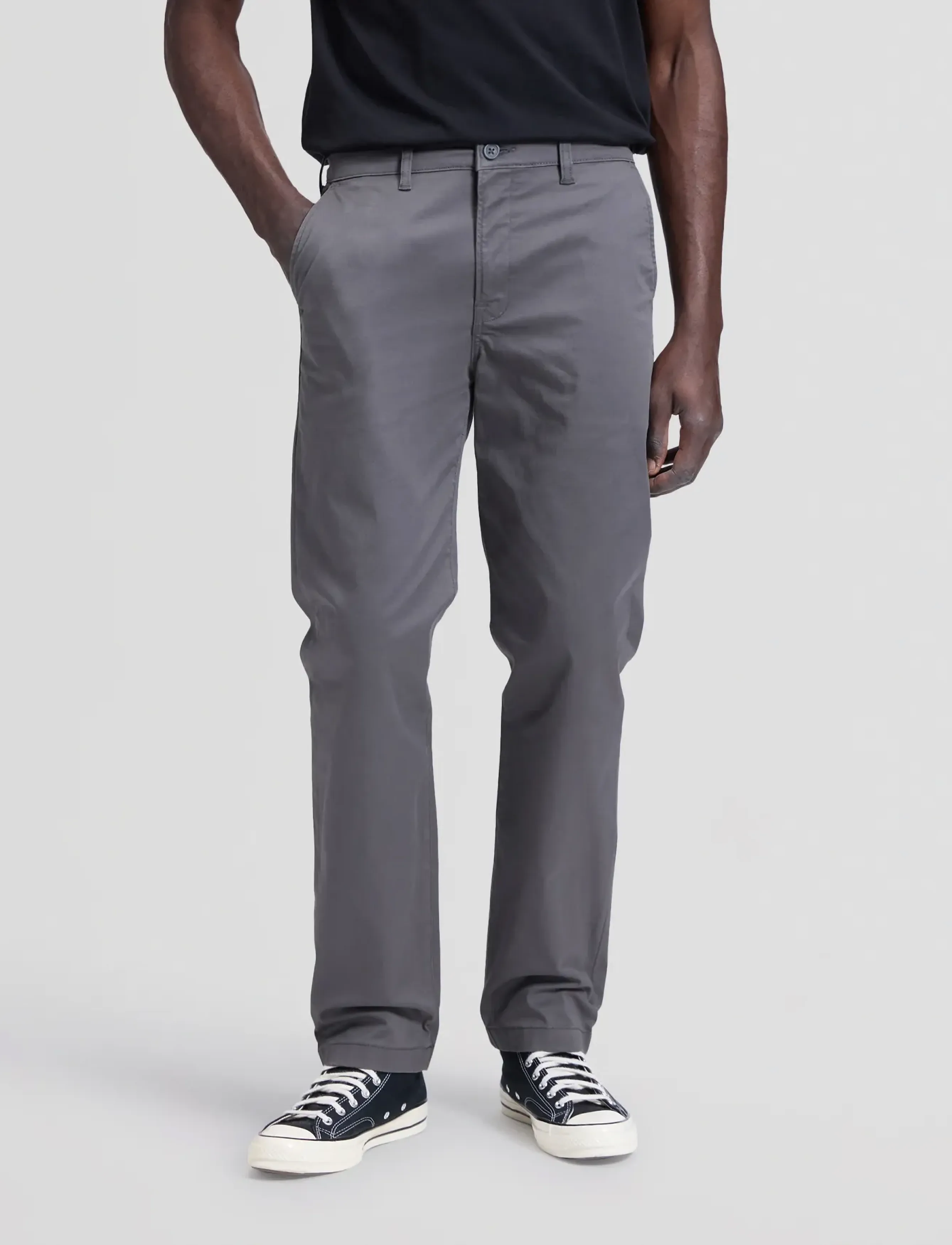 Lee Jeans REGULAR CHINO - Byxor - STATIC GRAY / grey