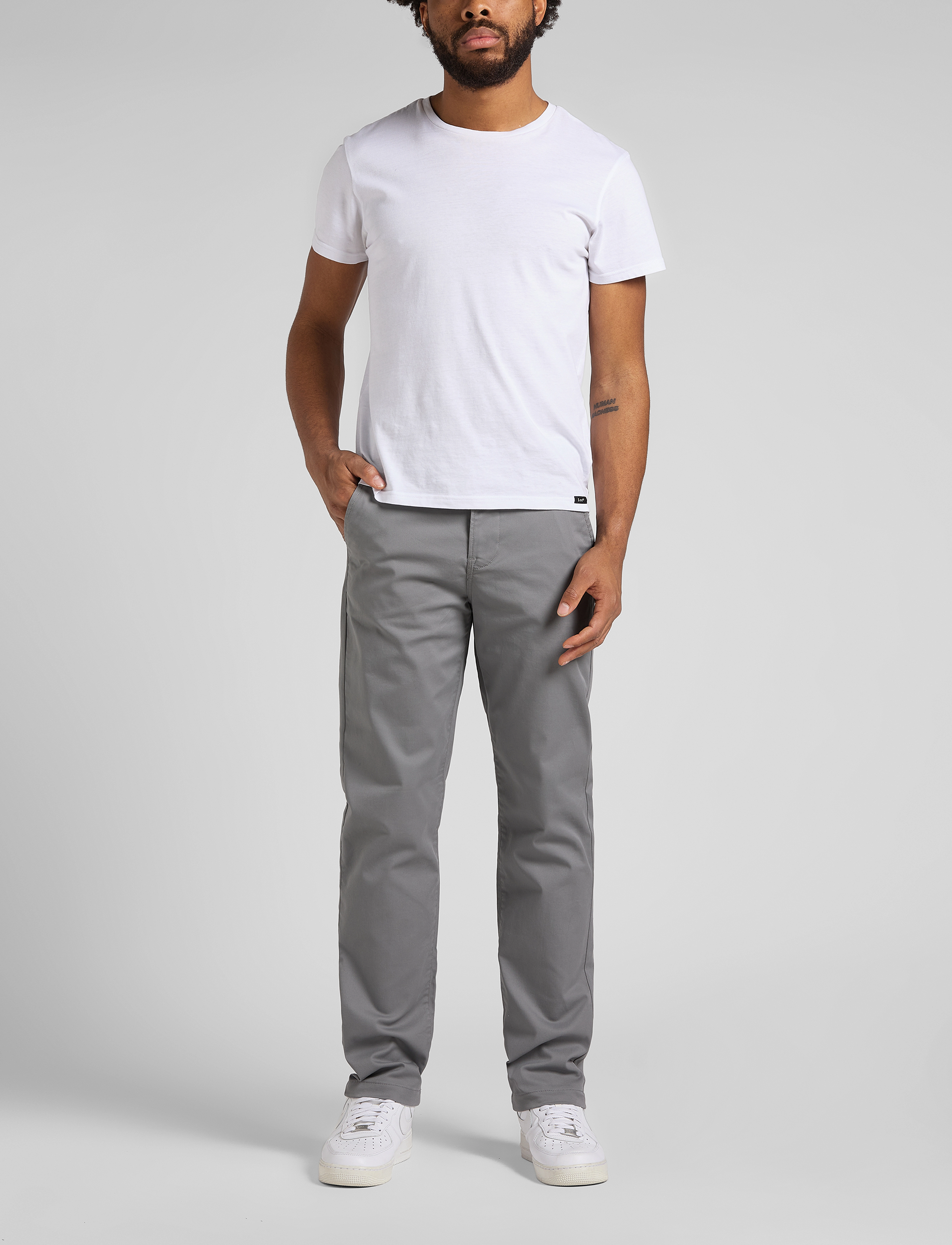 Lee Jeans - REGULAR CHINO - steel grey - 4
