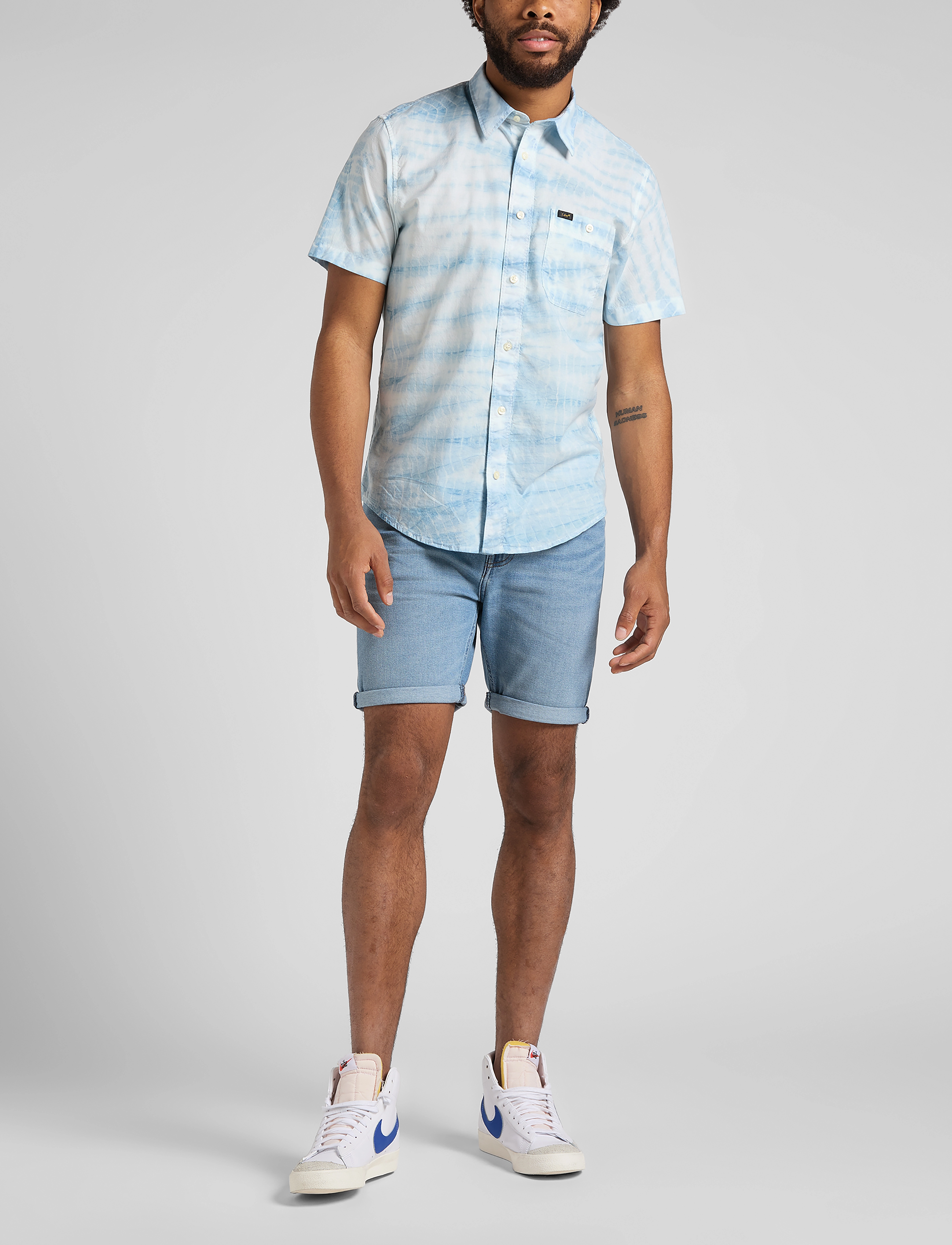 Lee Jeans - RIDER SHORT - dk visual cody - 4