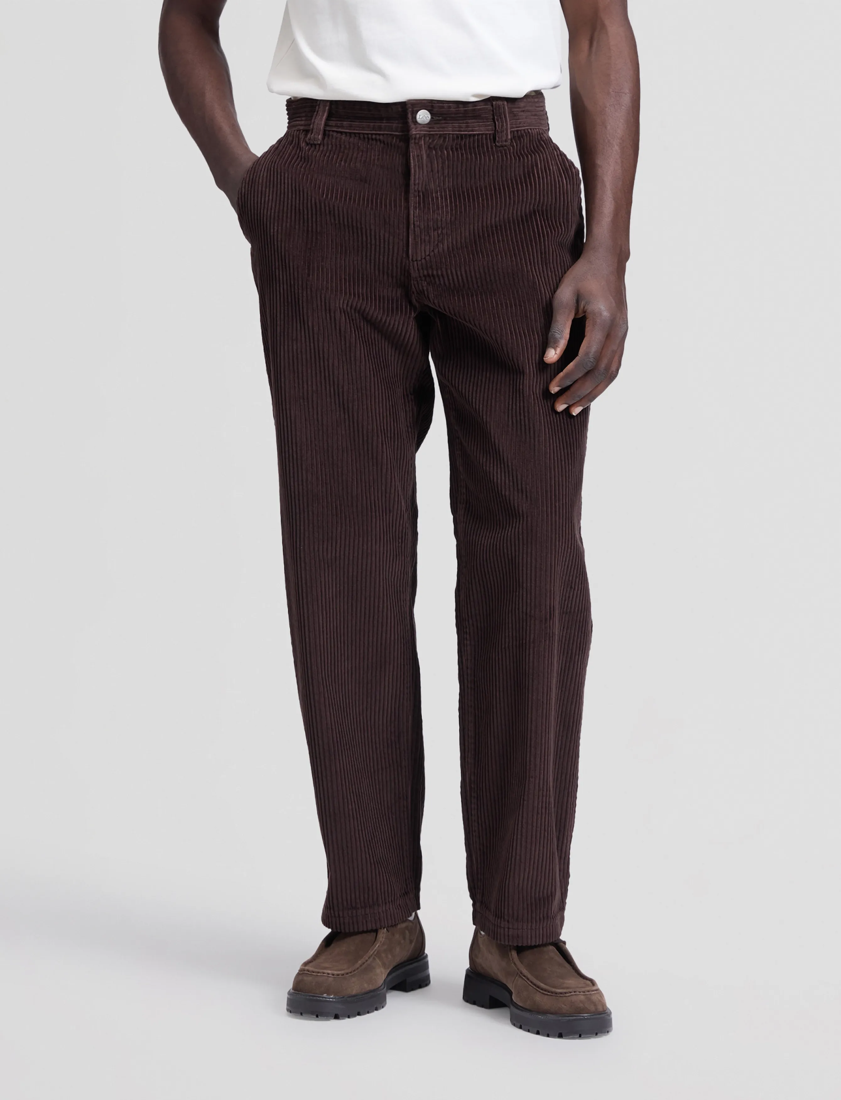 Lee Jeans LOOSE WORKWEAR CHINO - Byxor - CHOCOLATE TORTE / brown