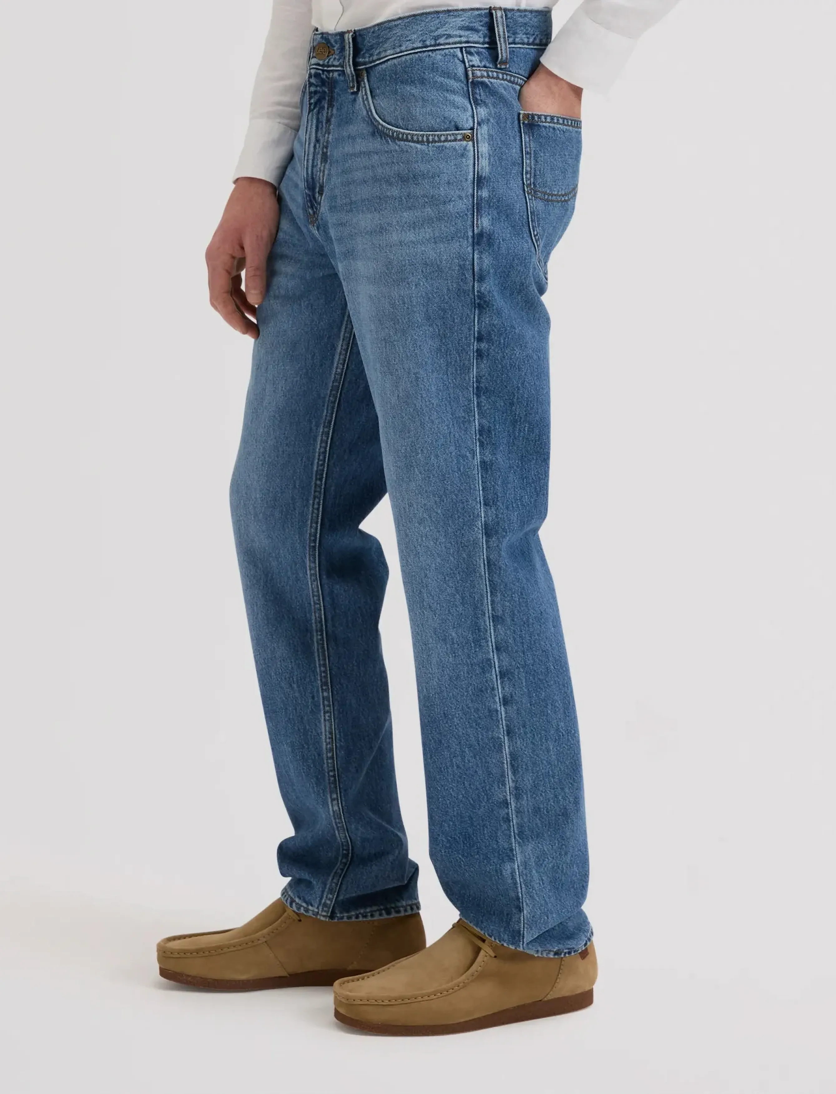 Lee Jeans - HADEN - alt laienevad teksad - dark funk - 4