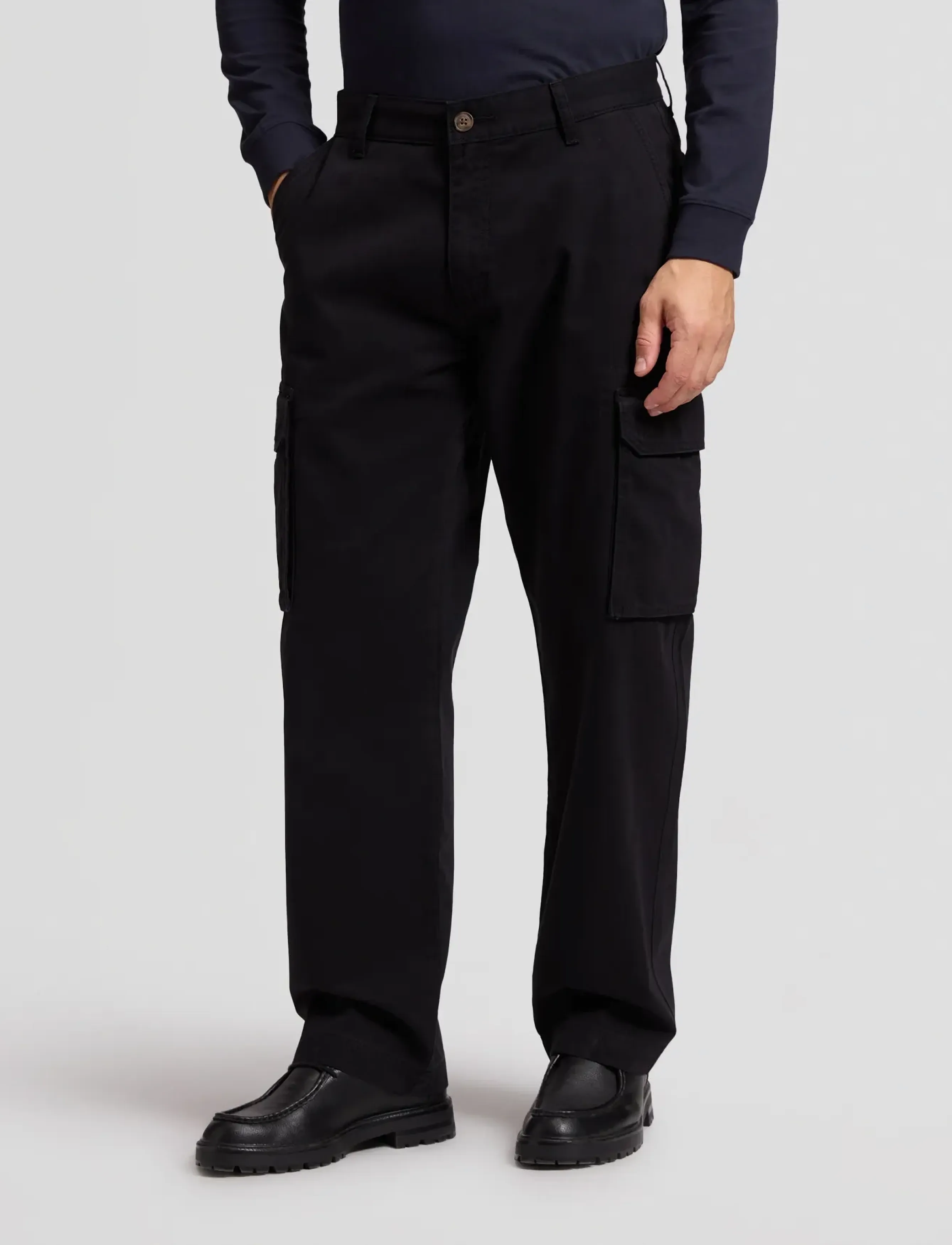 Lee Jeans - CLUB CARGO - efterårstøj - black - 0