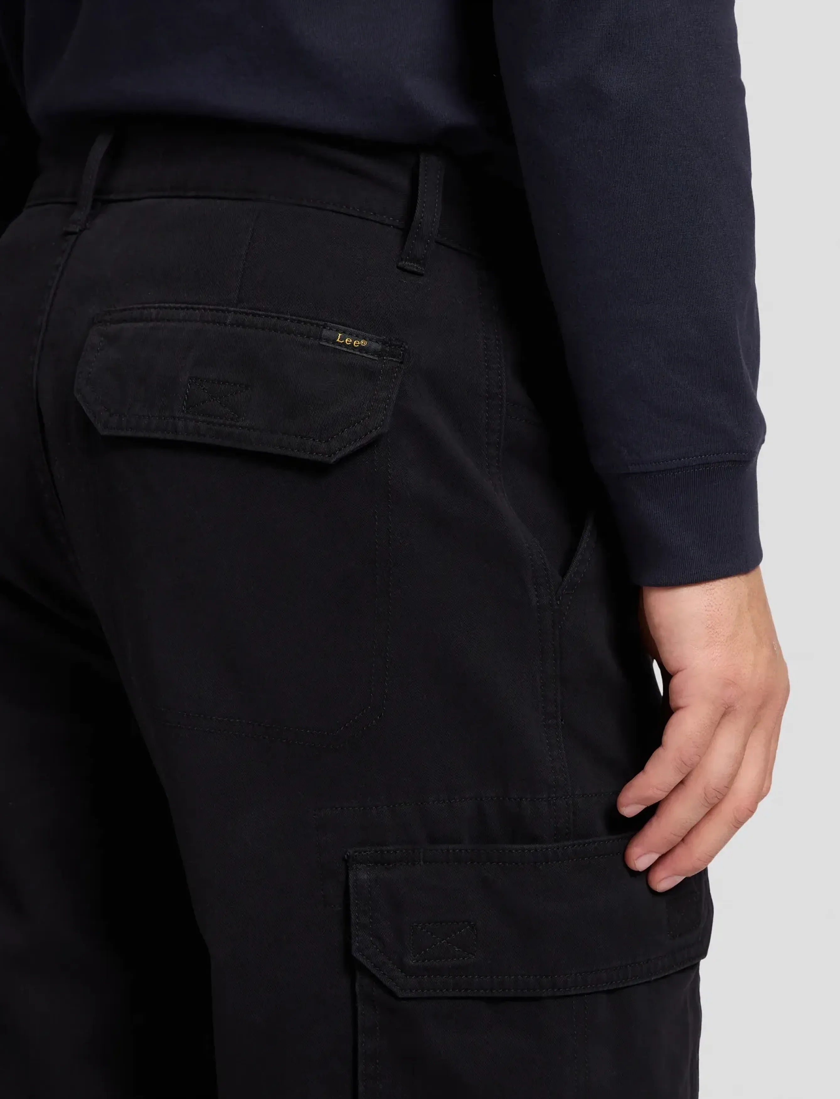 Lee Jeans - CLUB CARGO - efterårstøj - black - 5