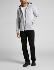 Lee Jeans - BASIC ZIP THROUGH HO - džemperiai su gobtuvu - grey mele - 4