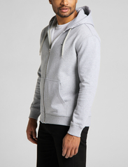 Lee Jeans - BASIC ZIP THROUGH HO - hoodies - grey mele - 5